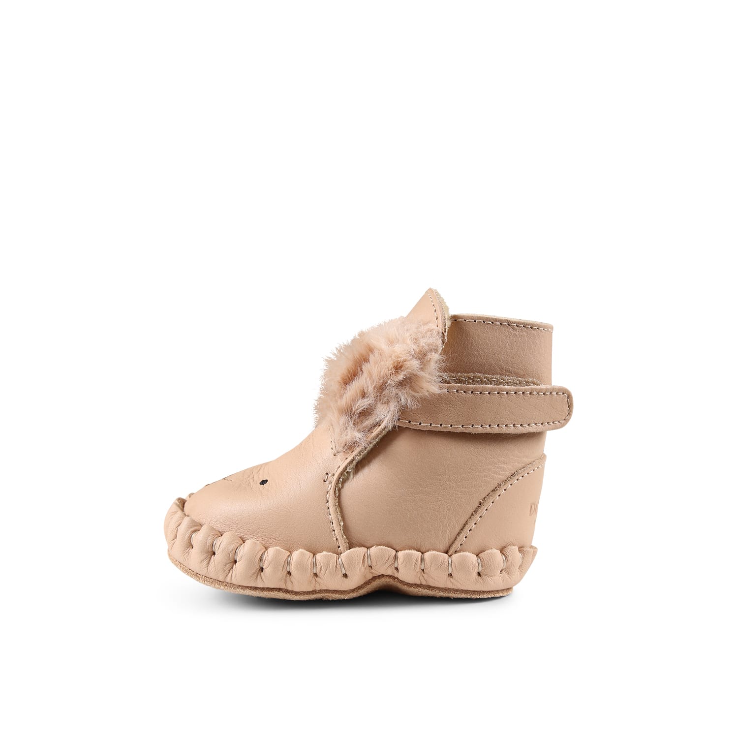 Donsje Beige Ankle Boots For Babykids With Rabbit