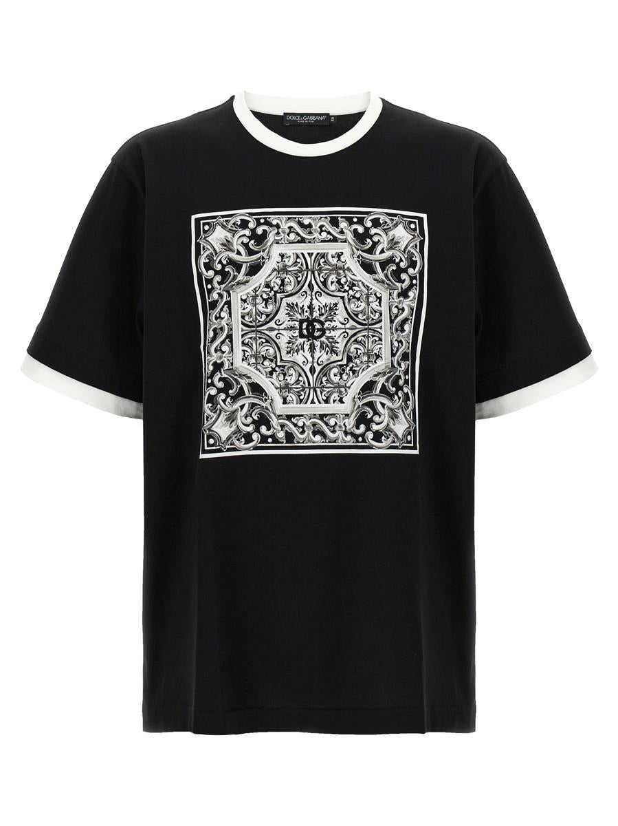 Dolce & Gabbana 'Maiolica' Print T-Shirt