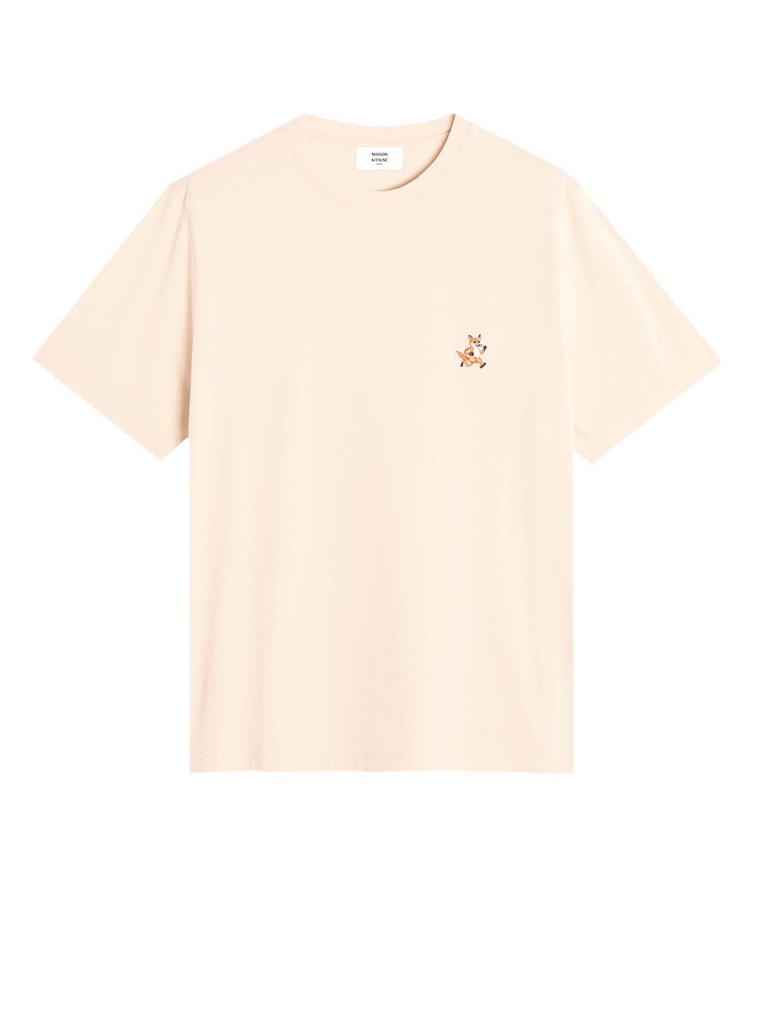 Maison Kitsuné Cotton T-shirt With Iconic Patch On The Front