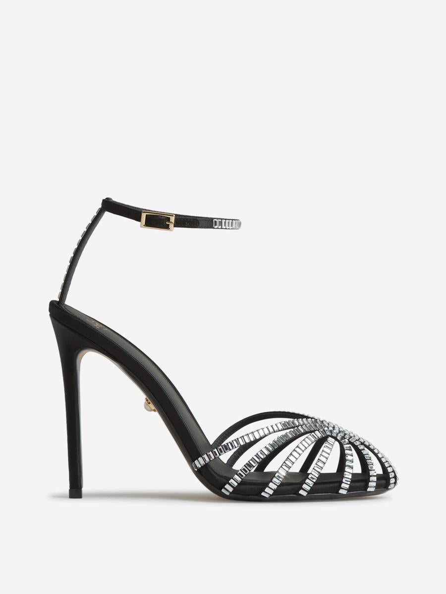 Alevì Milano Crystal Heel Sandals