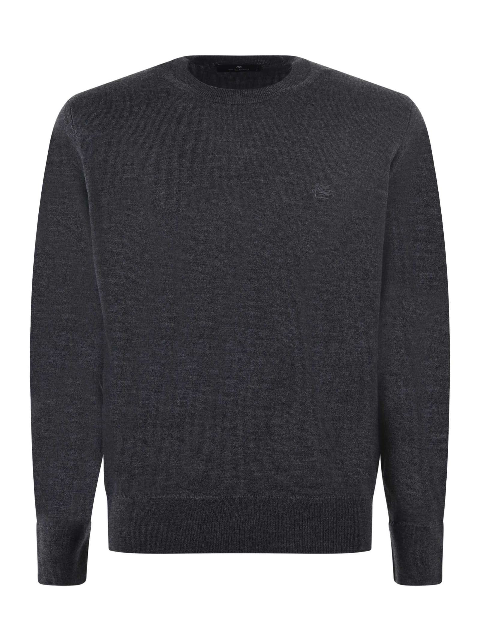 Etro Logo Embroidered Crewneck Knitted Jumper
