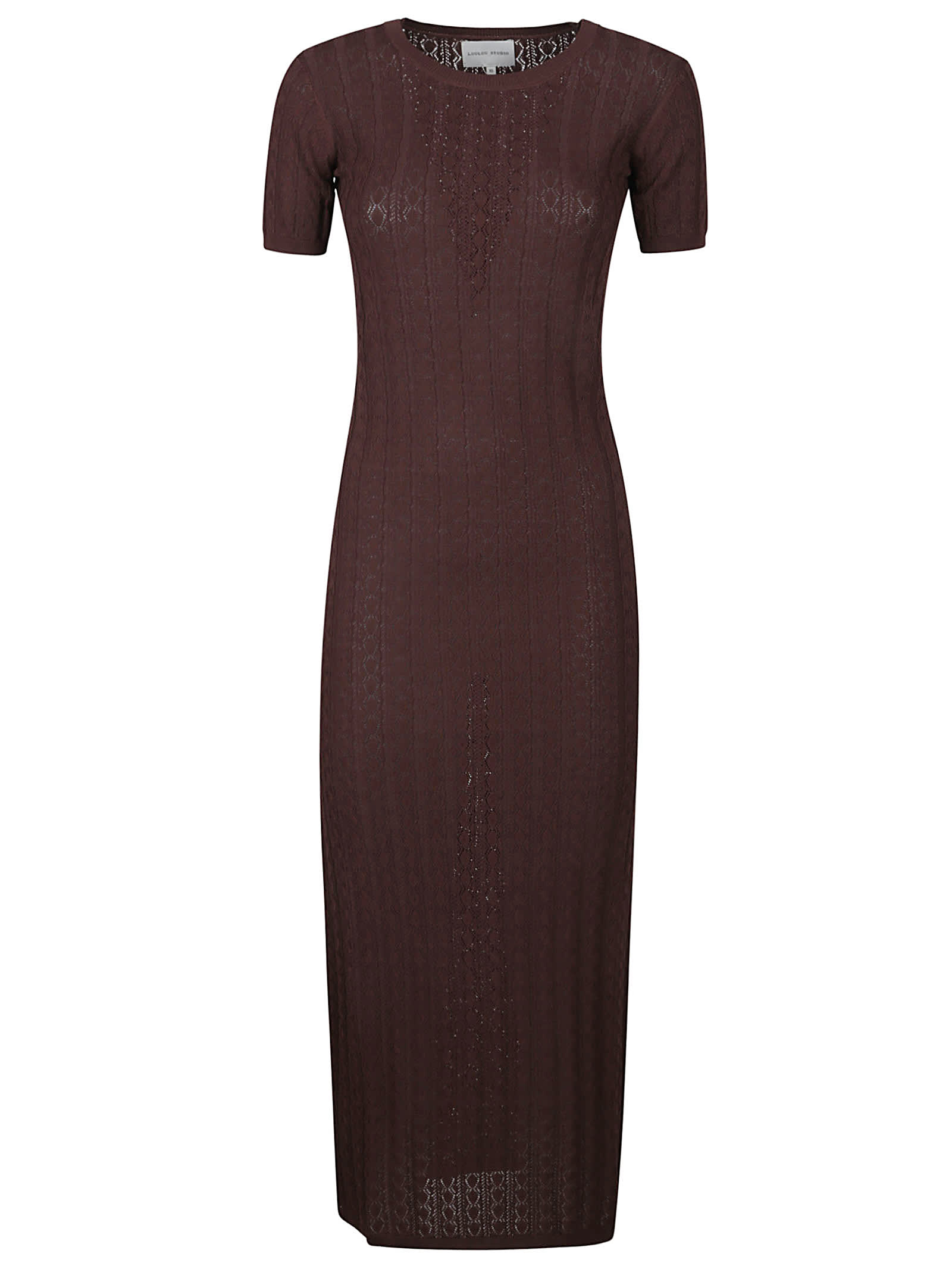 Loulou Studio Aruba Rib Lace Knit Dress