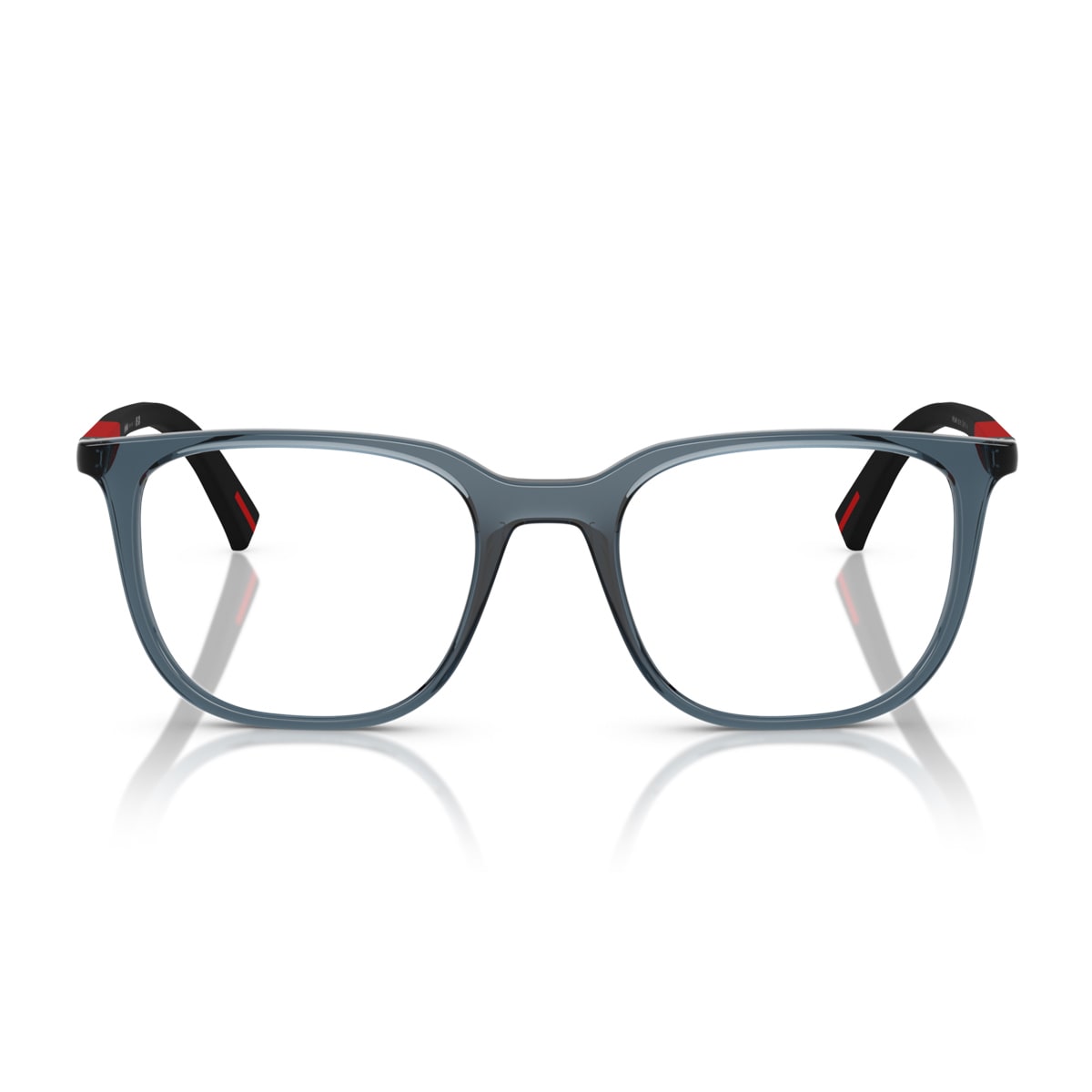 Prada Linea Rossa Ps 04rv Czh1o1 Blu Trasparente Glasses