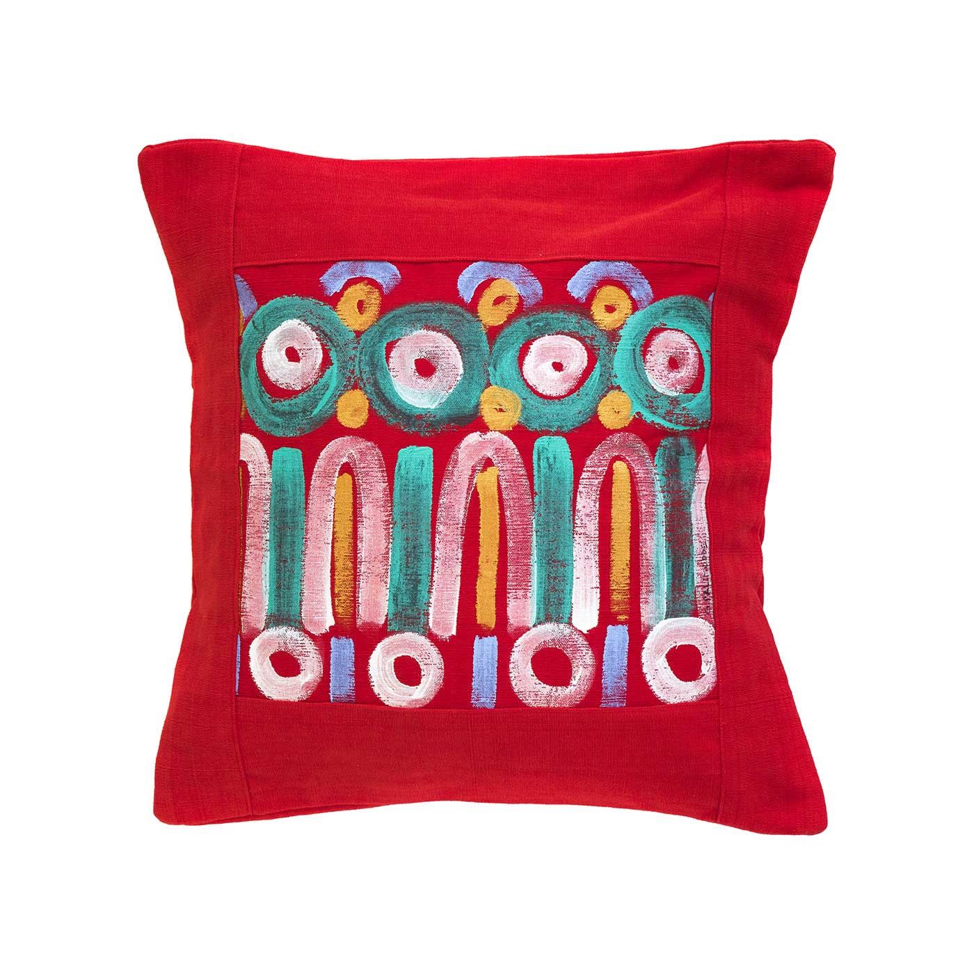 Le Botteghe su Gologone Hand Painted Cushions 100x100 Cm