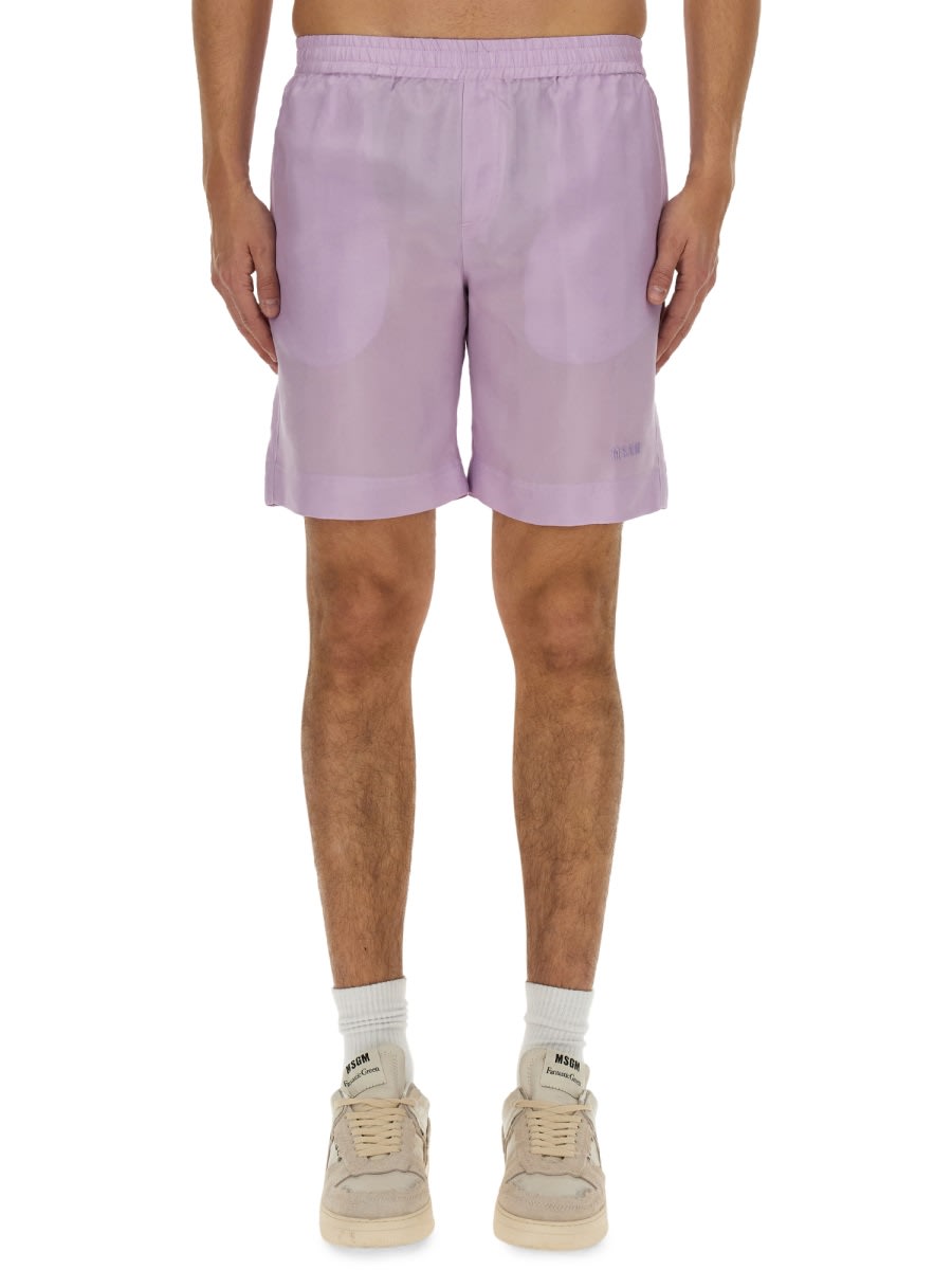 MSGM Short With Logo