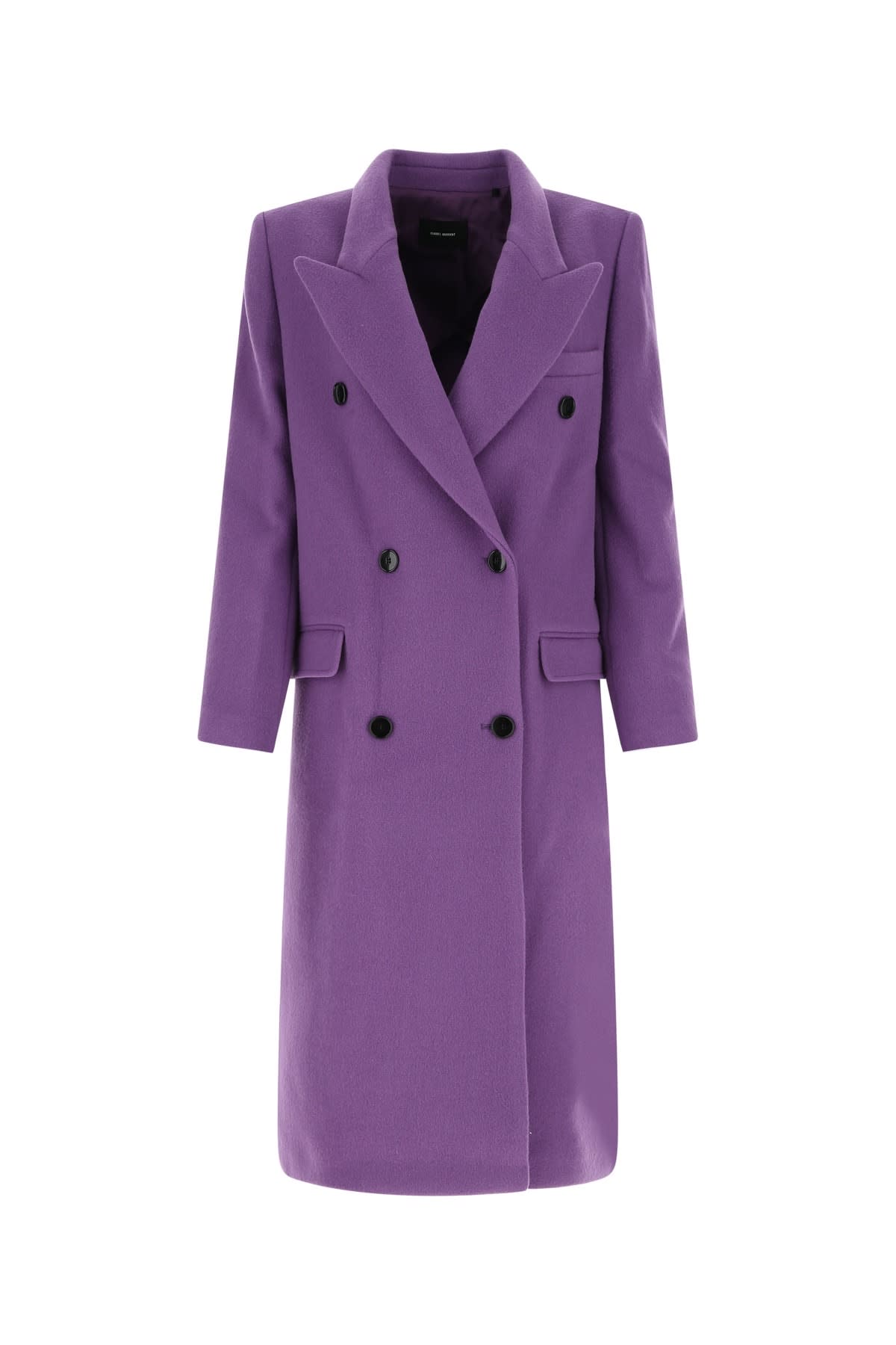 Isabel Marant Purple Wool Blend Enarryli Coat