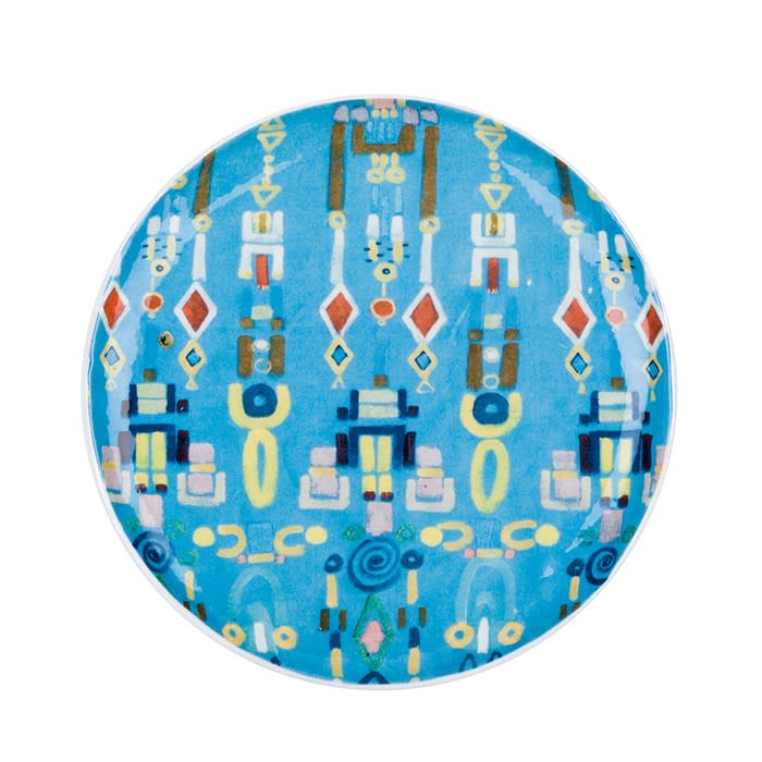 Le Botteghe su Gologone Plates White Murano Glass Colores 19 + 25 + 28 Cm