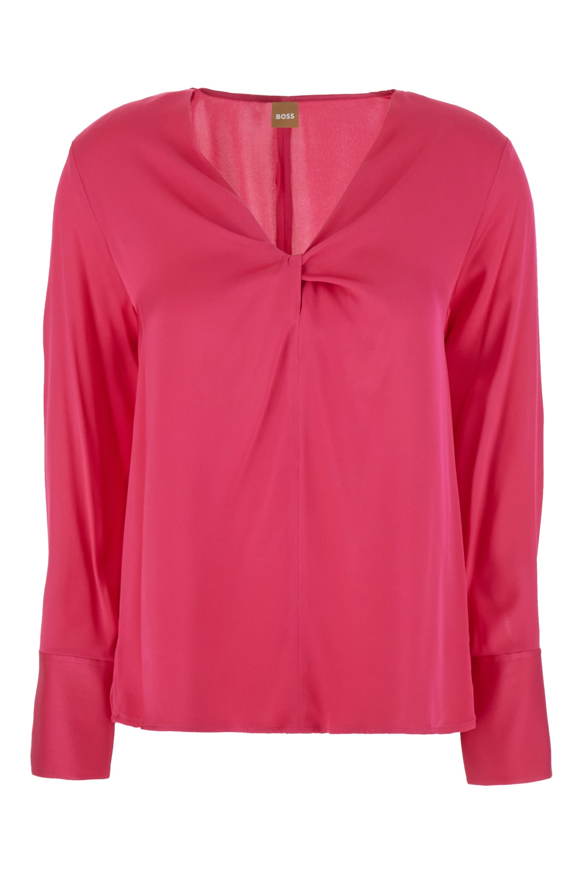 Hugo Boss Fuchsia Stretch Silk Blouse