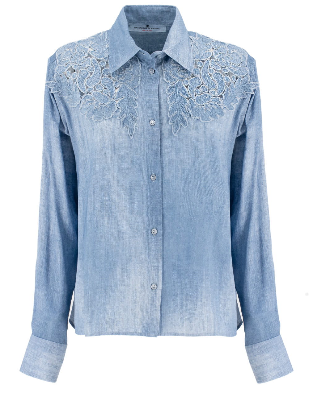 Ermanno Scervino Embroidered Denim Shirt