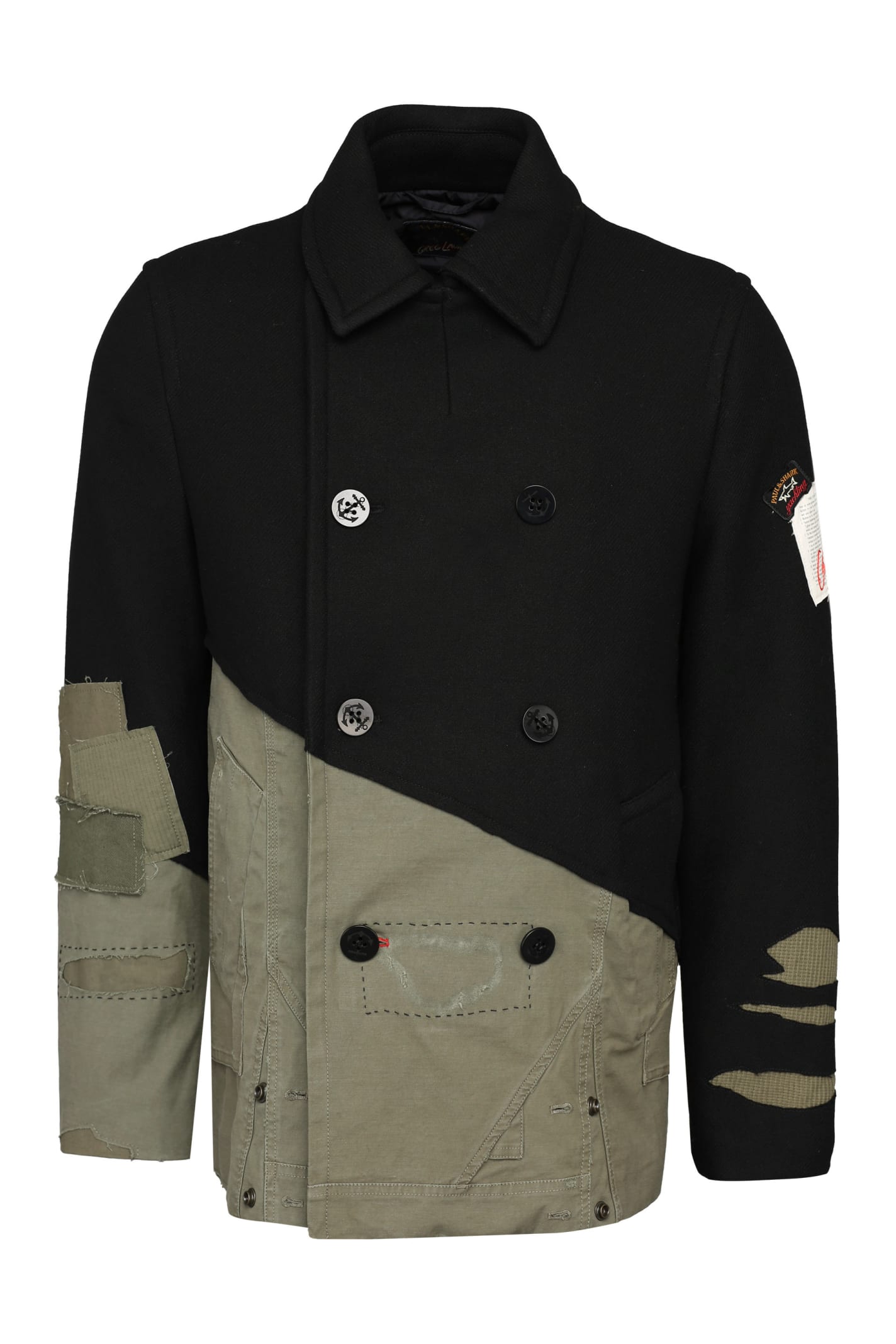 Paul & Shark Wool Blend Double-breasted Coat