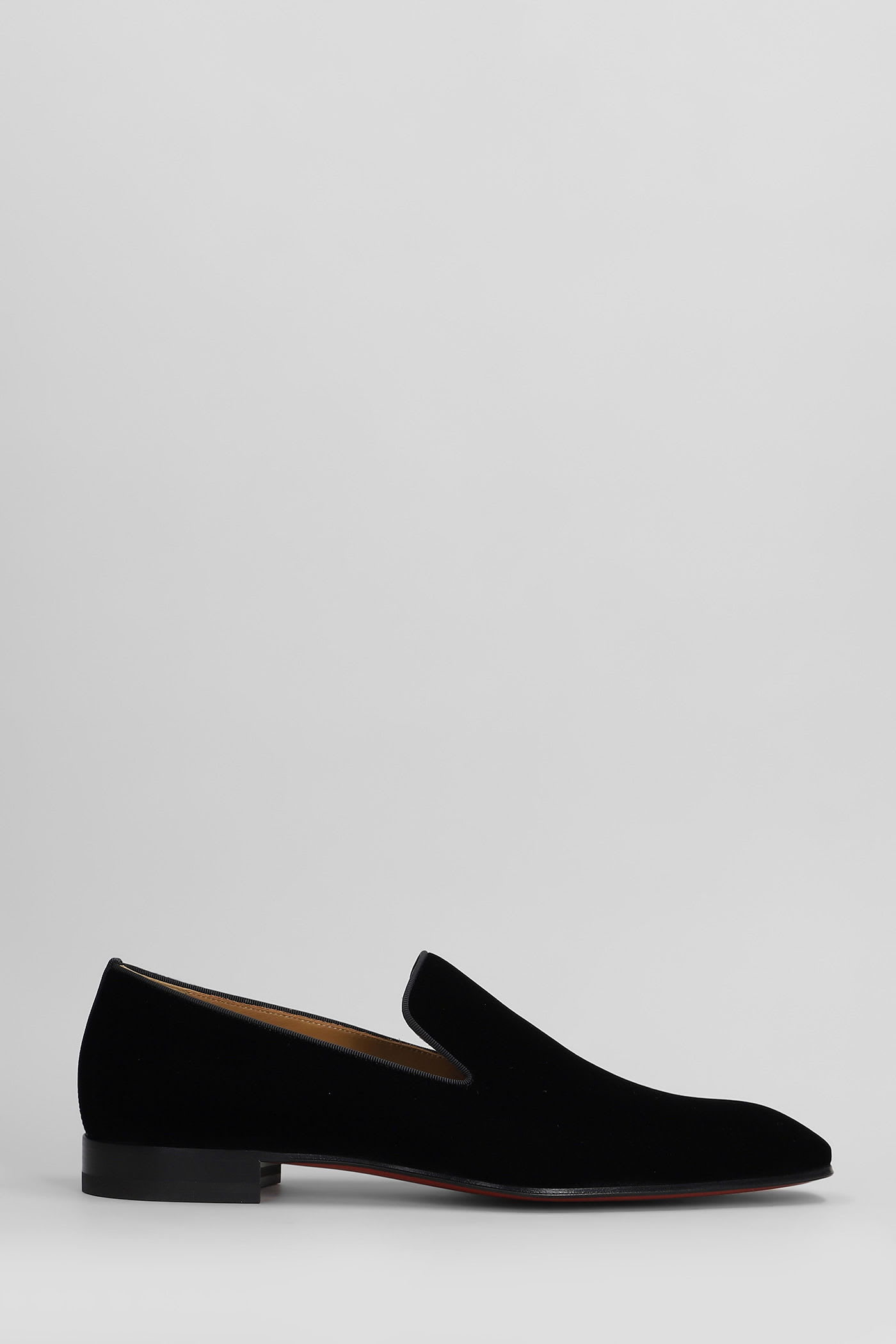 Christian Louboutin Dandelion Loafers In Black Velvet
