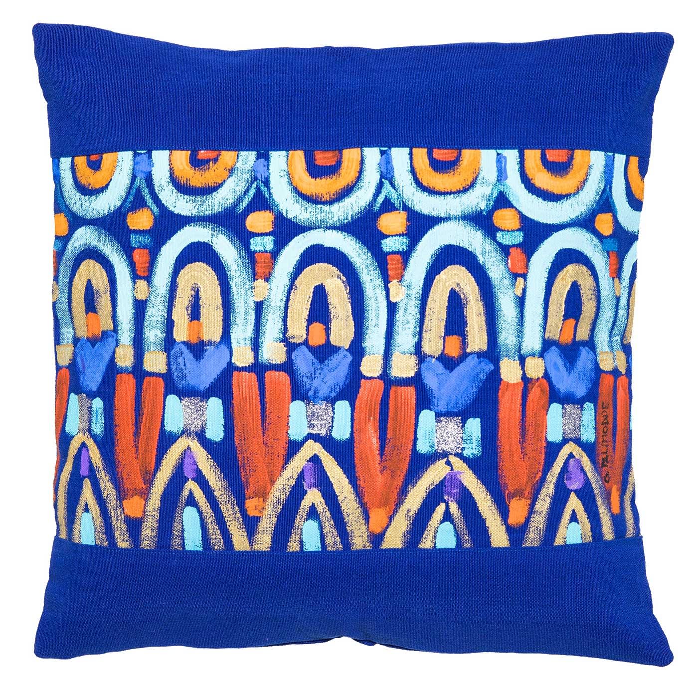 Le Botteghe su Gologone Hand Painted Cushions 100x100 Cm