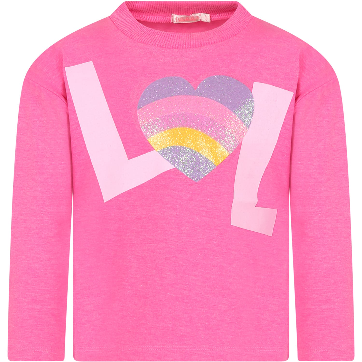 Billieblush Fuchsia T-shirt For Girl With Heart