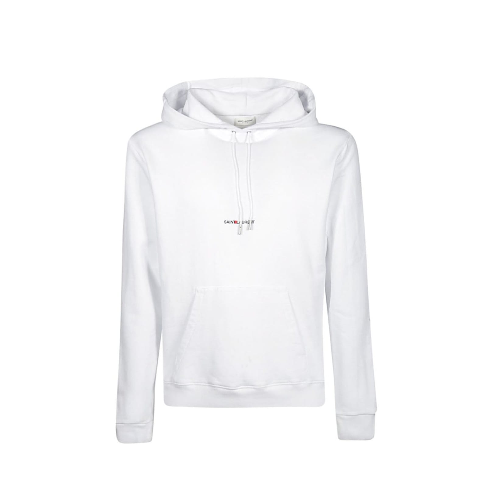 Saint Laurent White Cotton Sweatshirt
