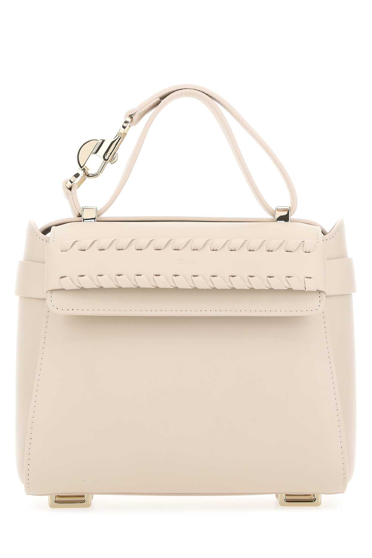Chloé Light Pink Leather Small Nacha Handbag