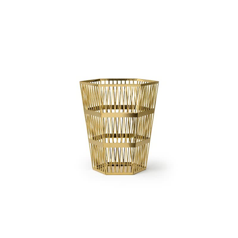 Ghidini 1961 Tip Top - Small Paper Basket Polished Gold