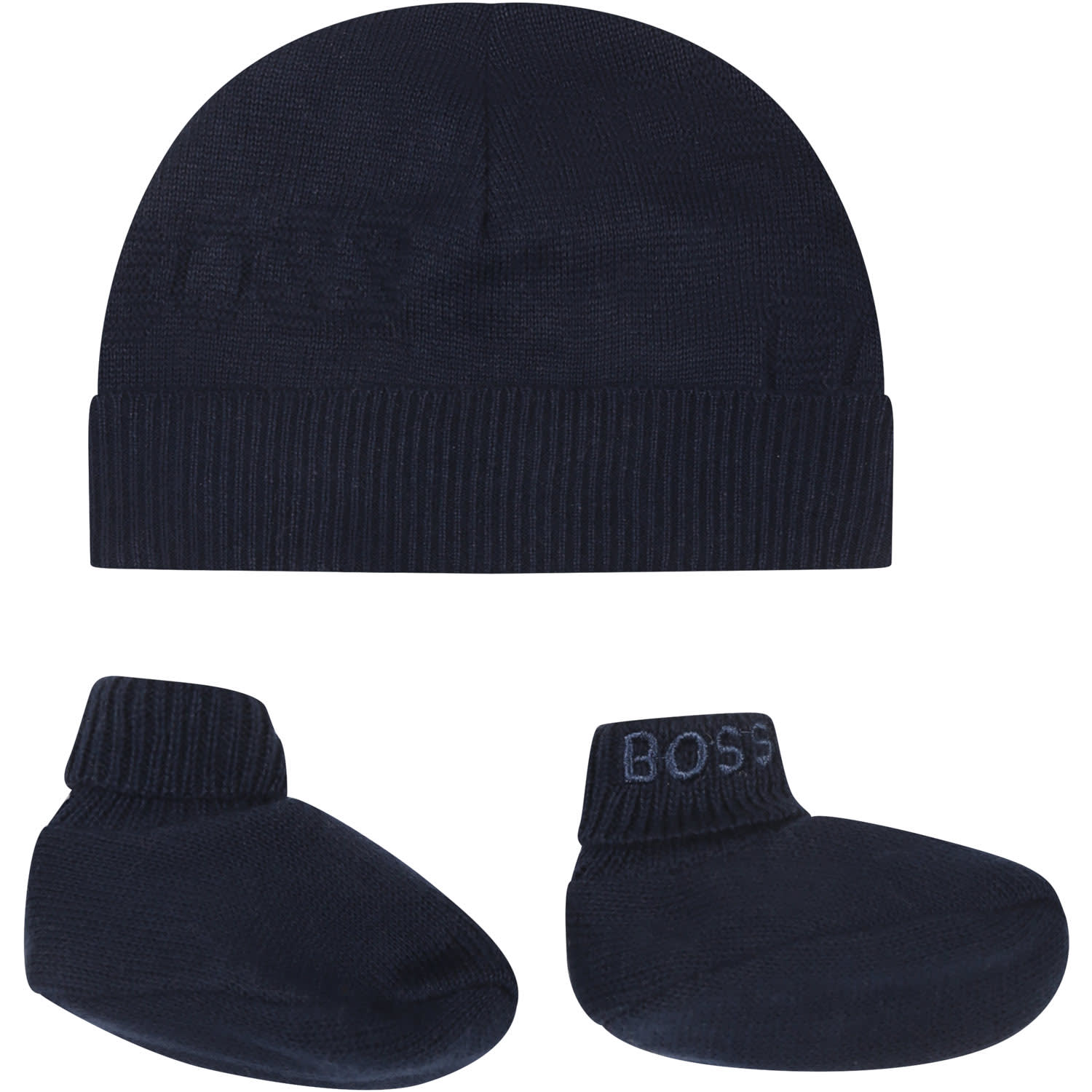 Hugo Boss Blue Set For Baby Boy With Logo