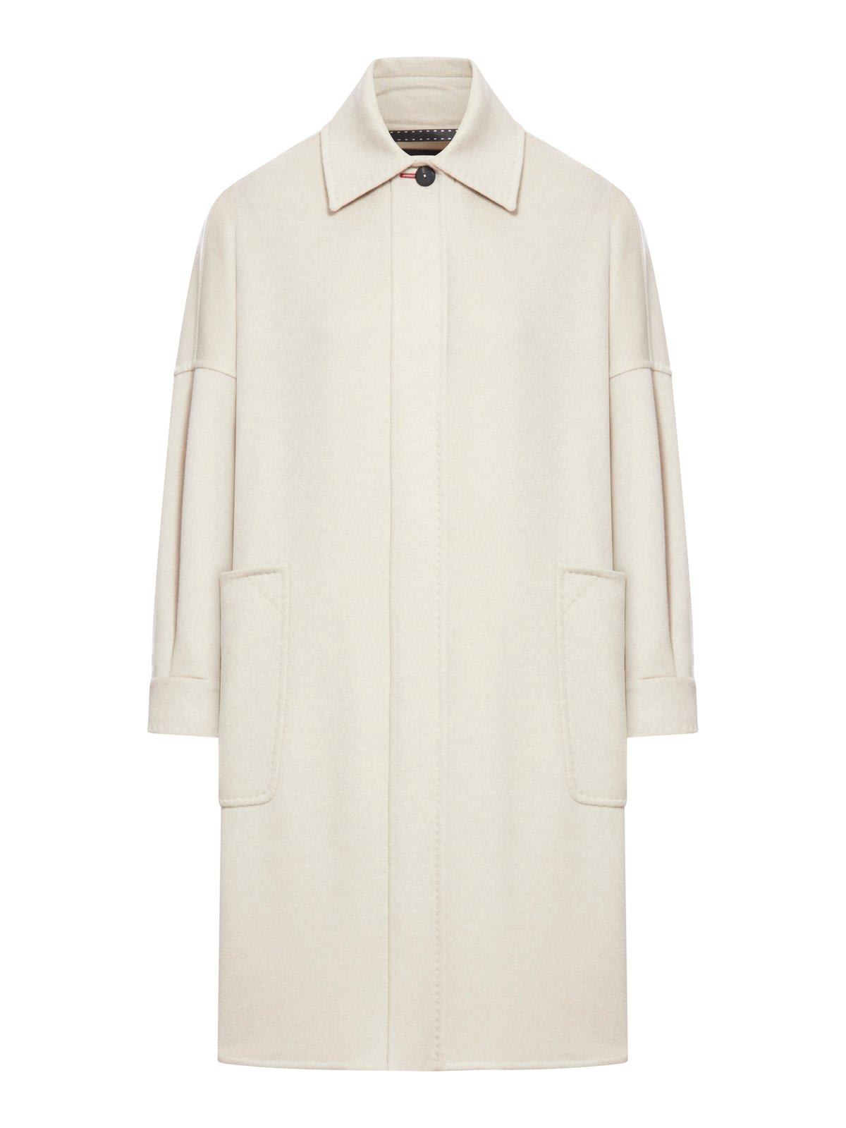 Max Mara Button Detailed Long-sleeved Coat