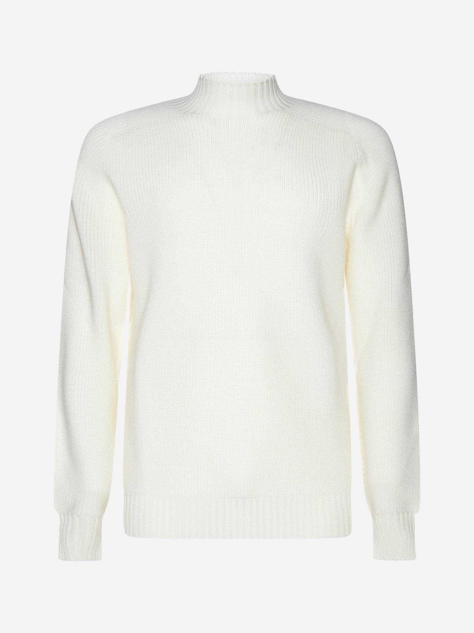 Gran Sasso Virgin Wool Mock Neck Sweater