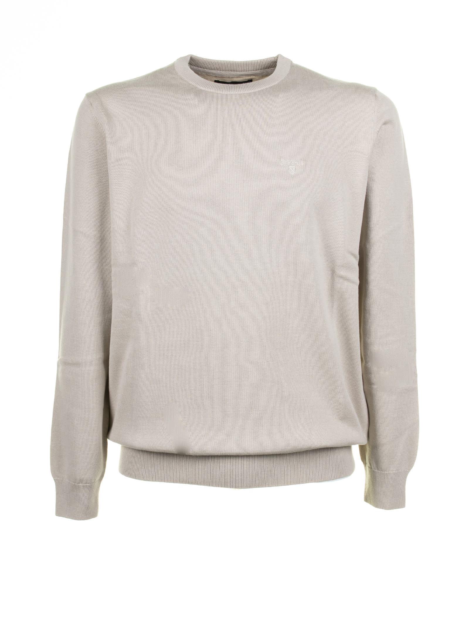 Barbour Beige Crew Neck Sweater