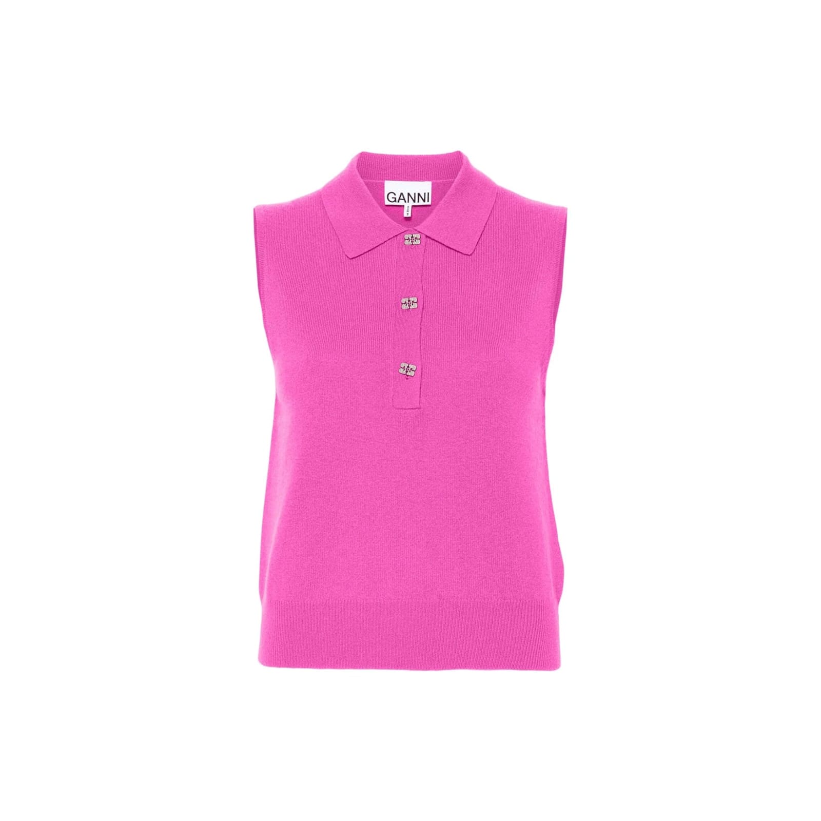 Ganni Wool And Cashmere Polo