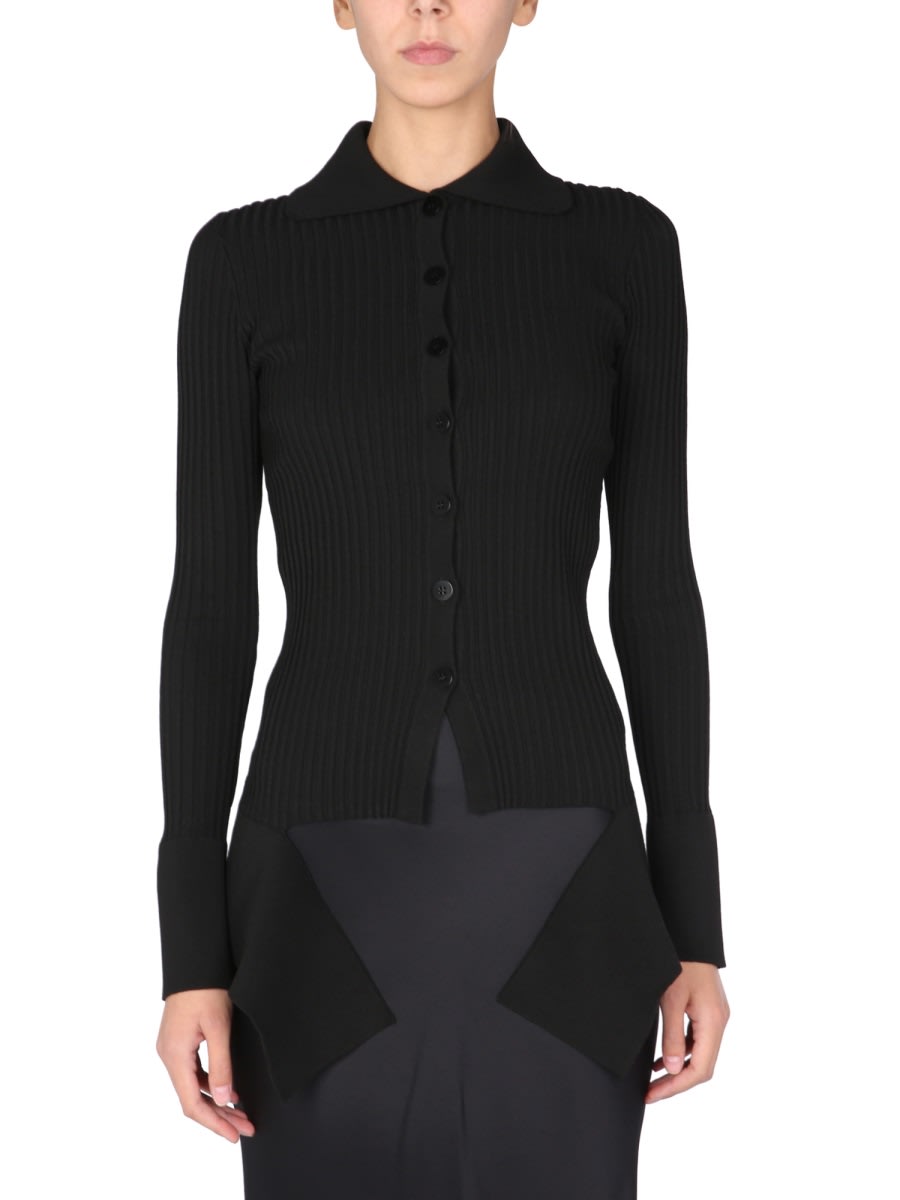 ANDREĀDAMO Cardigan With Cut Out Details