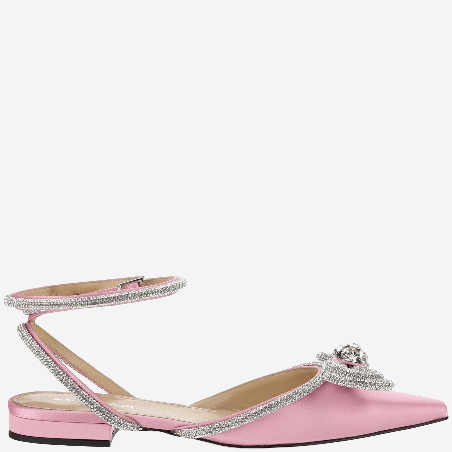 Mach & Mach Silk Slingback With Bow