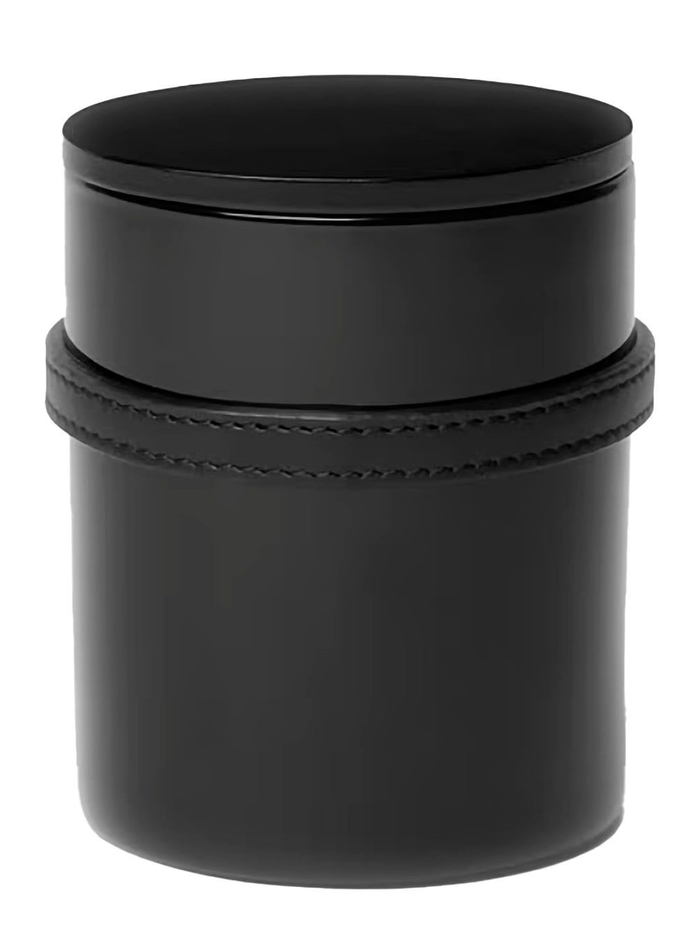 Versace medusa 95 Black Candle With Wood Lid And Removable Leather Strap In Wood And Glass Home