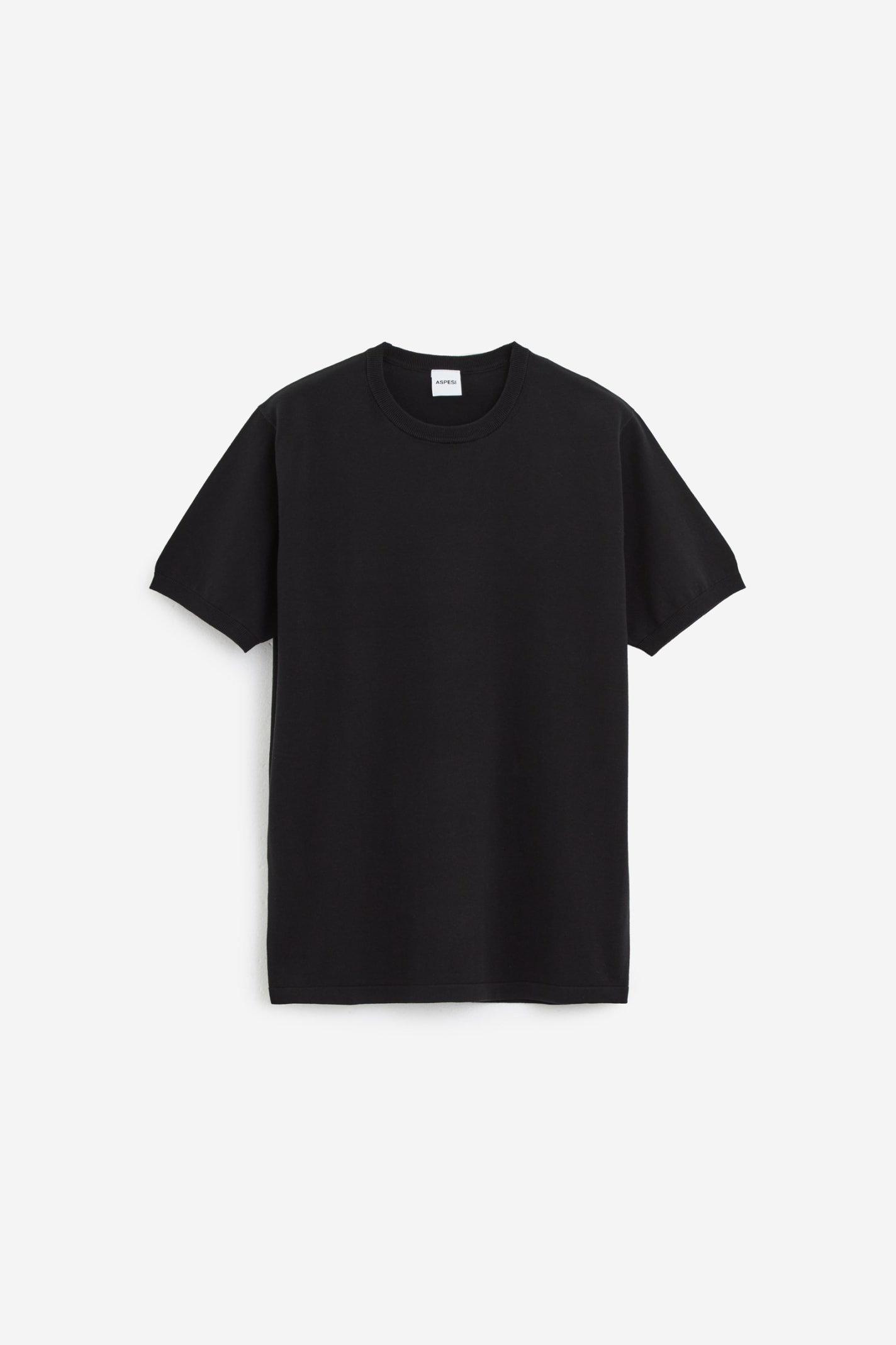 Aspesi Black Cotton T-shirt