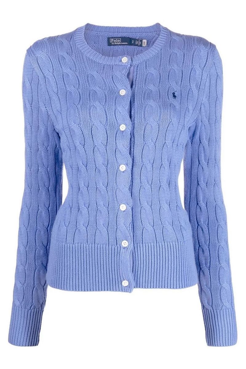 Polo Ralph Lauren Plaited Cardigan With Long Sleeves