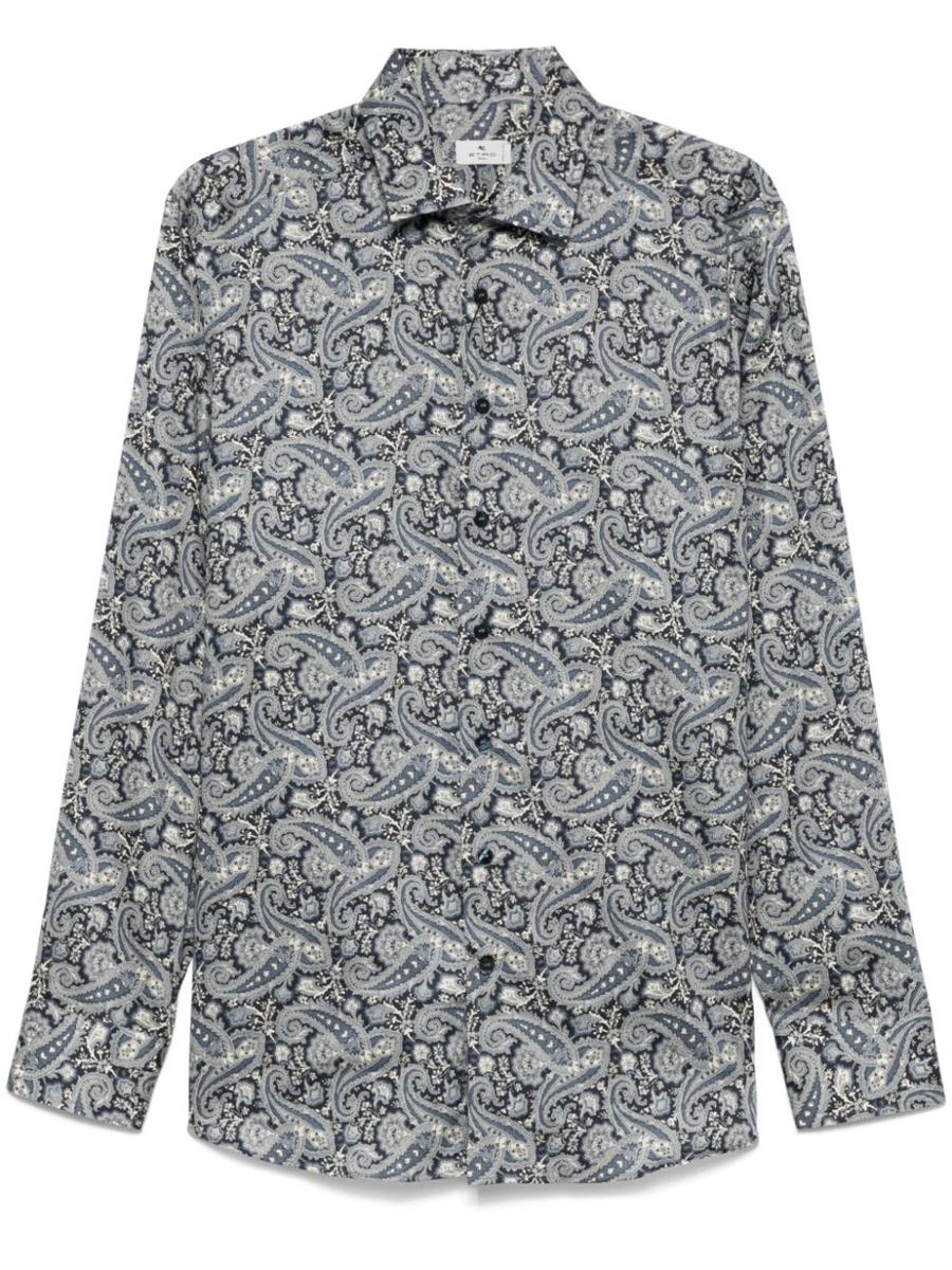 Etro Cotton Shirt With Paisley Print