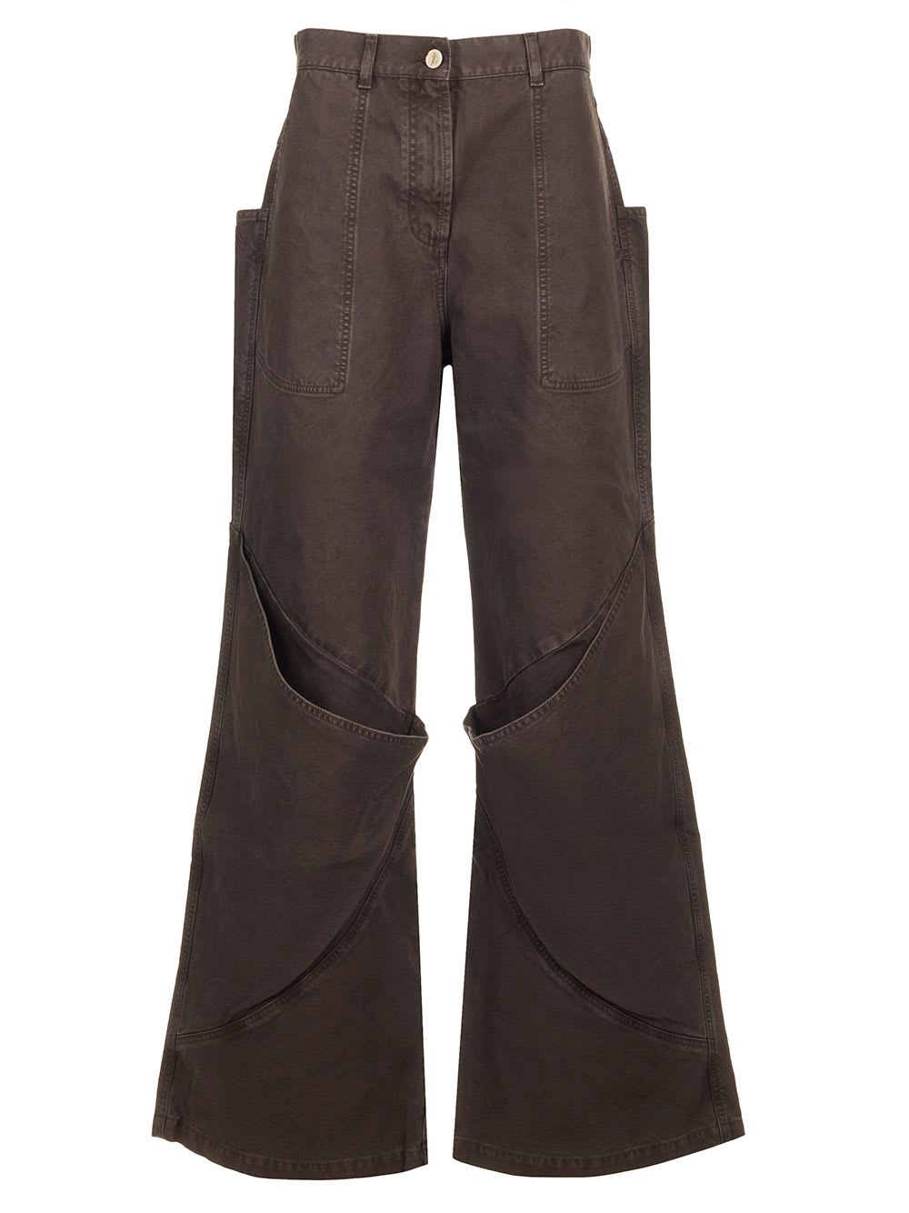 The Attico Brown Baggy Pants