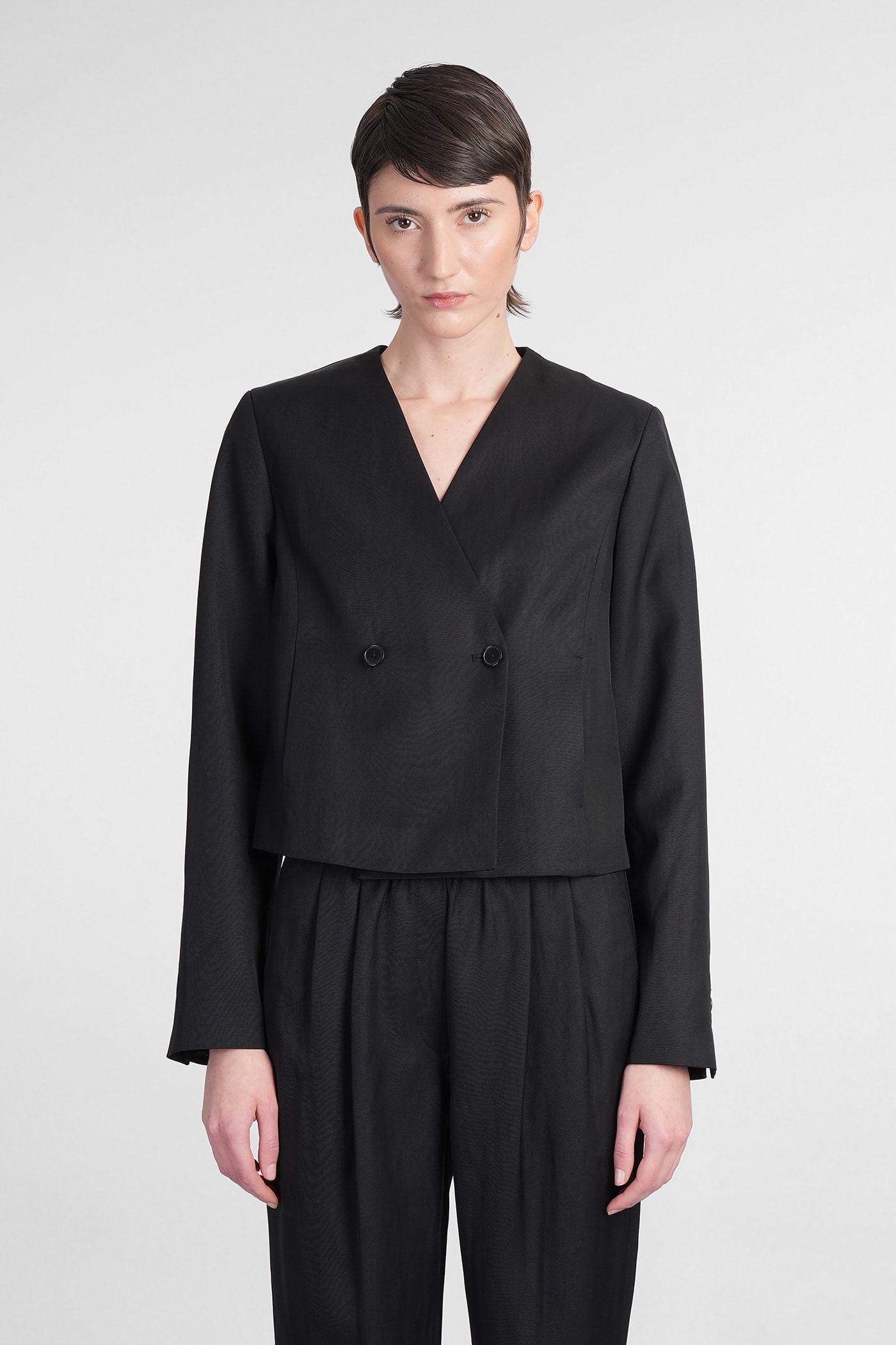 Loulou Studio Malli Blazer In Black Viscose
