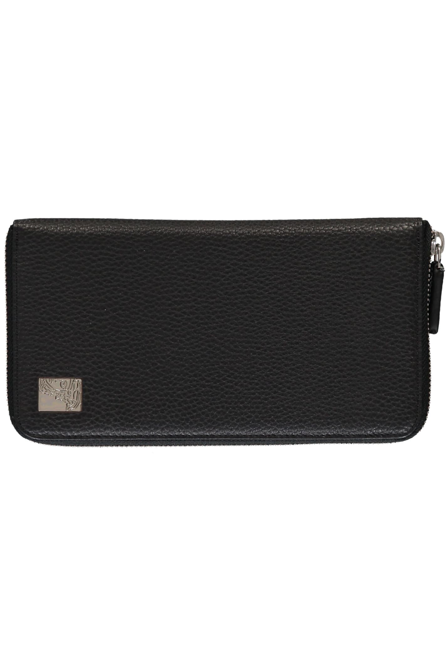 Versace Collection Leather Zip Around Wallet