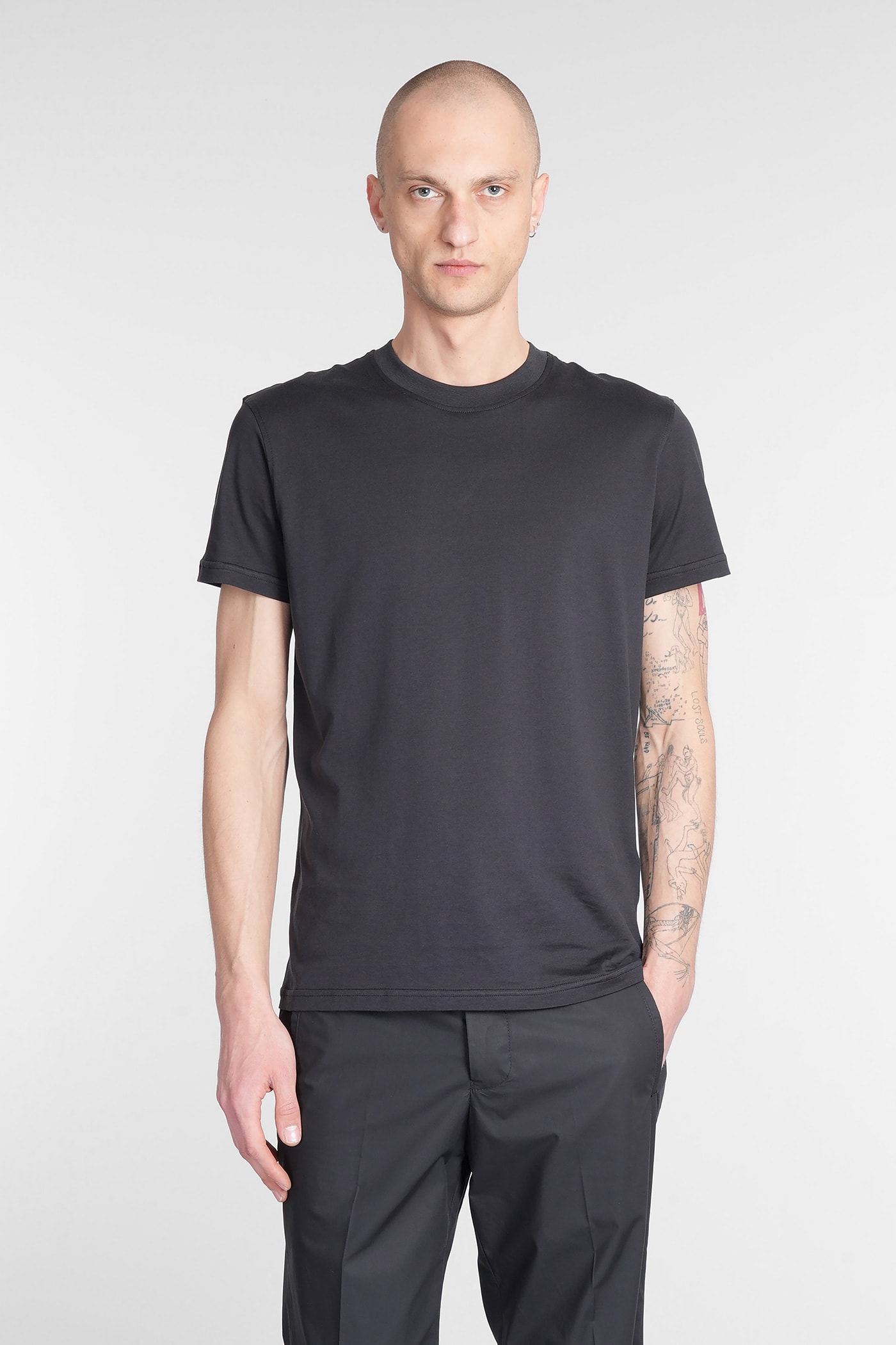 PT Torino 01cd T-shirt In Black Cotton