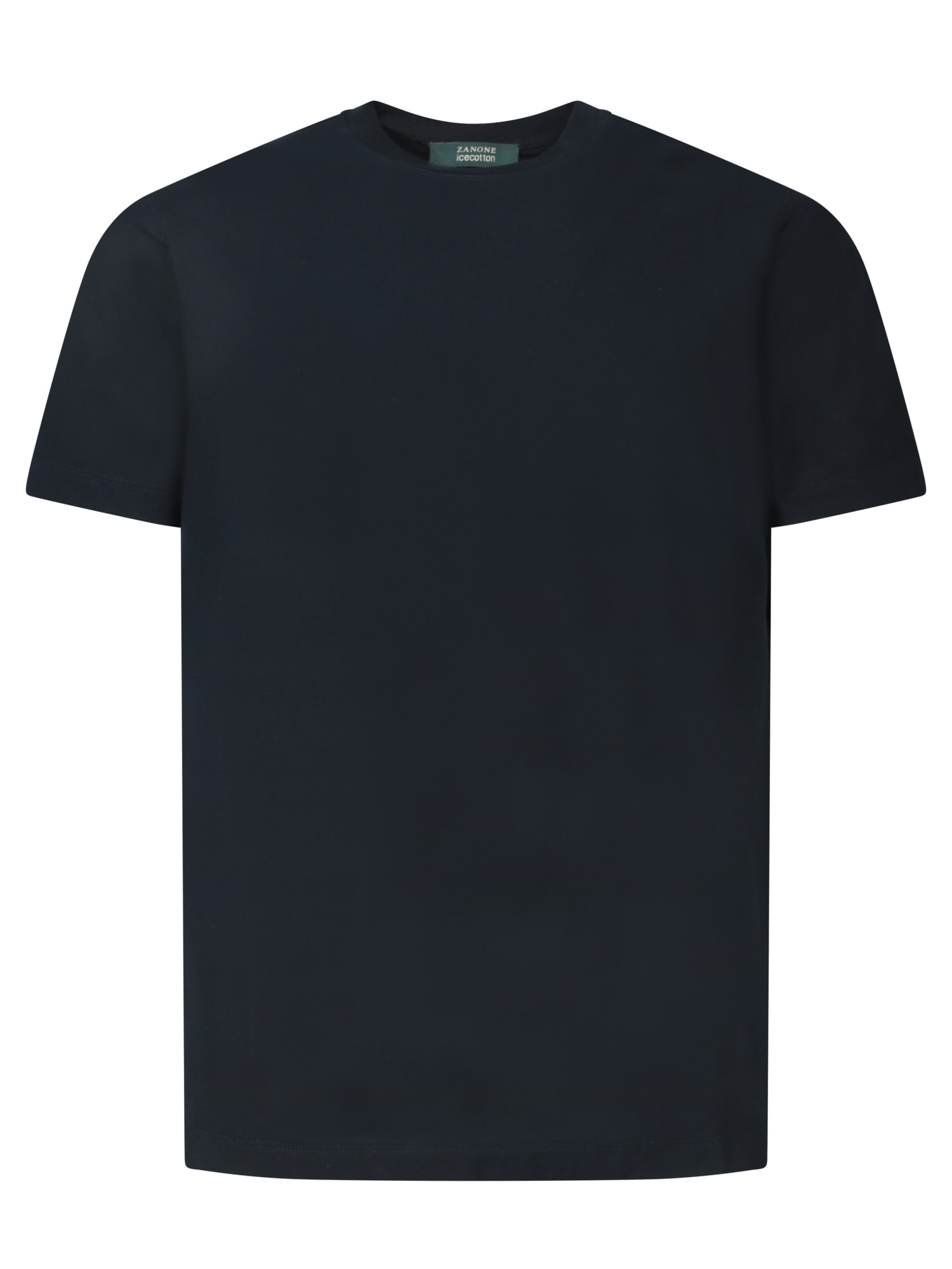 Zanone Blue Crepe T-shirt