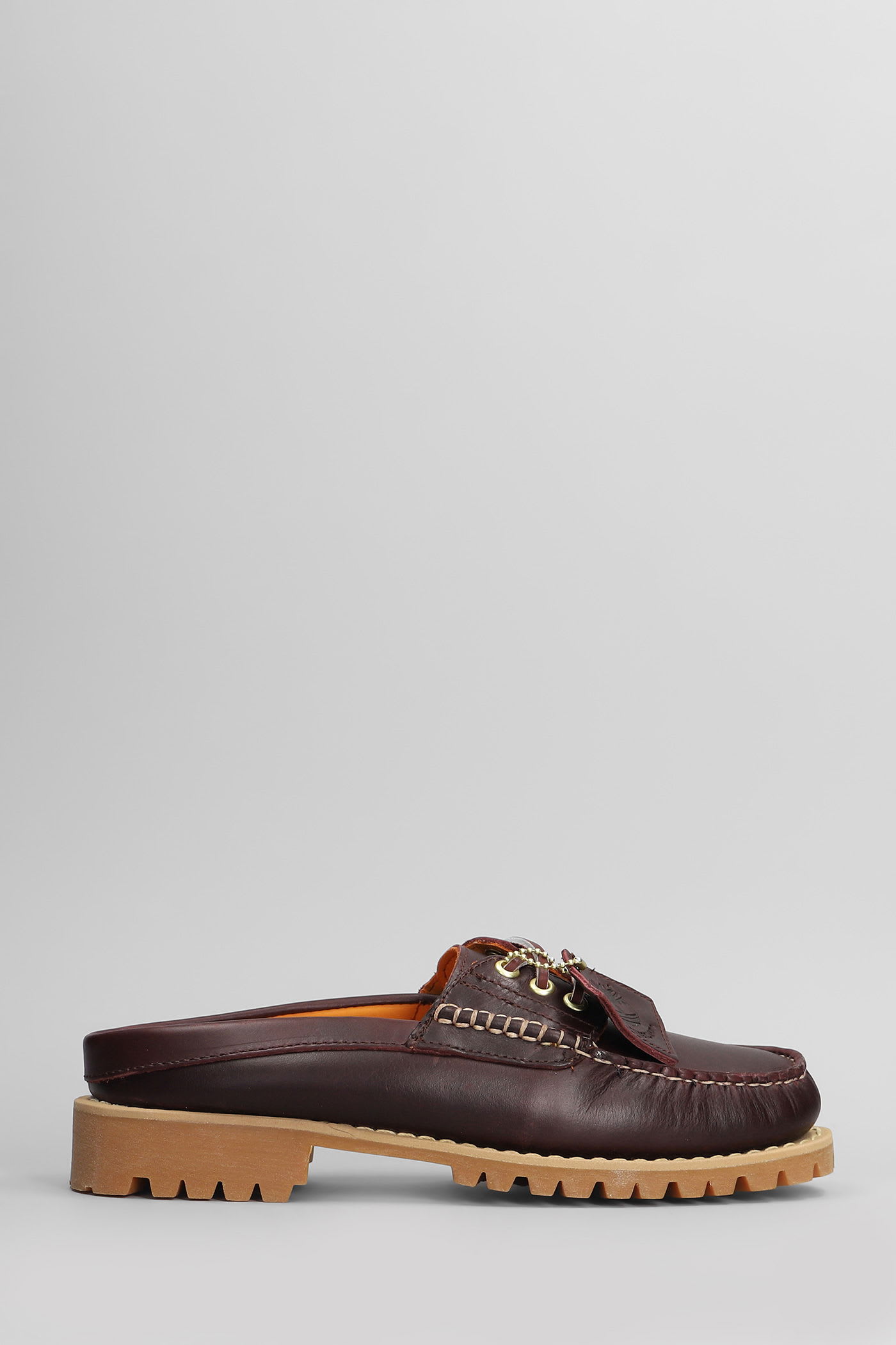 Timberland Vibr穆勒拖鞋 波尔多红皮革
