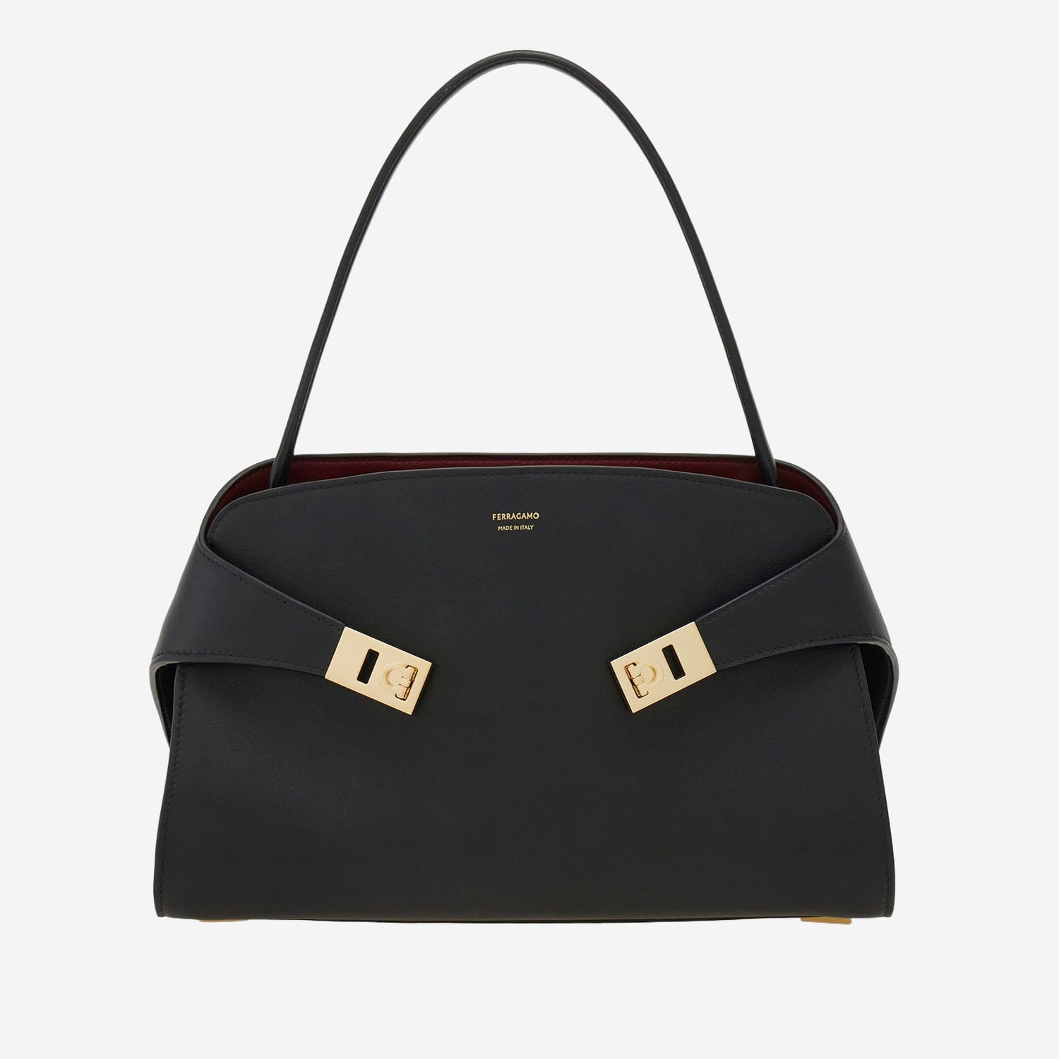 Ferragamo Hug Soft Leather Shoulder Bag