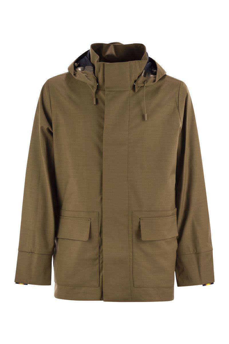 K-Way Erhal Tech Wool Blend - Hooded Jacket