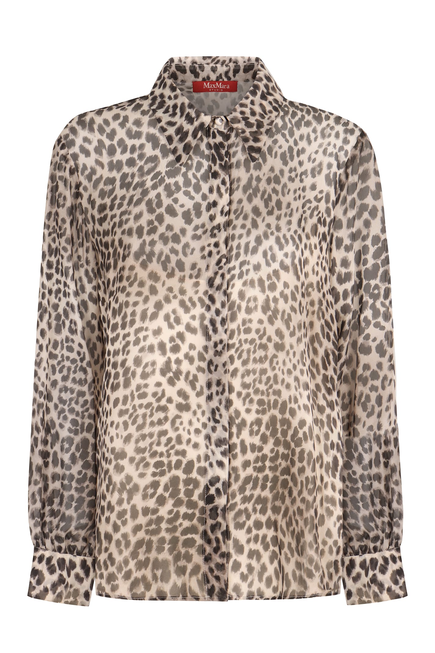 Max Mara Studio Valzer Printed Silk Shirt