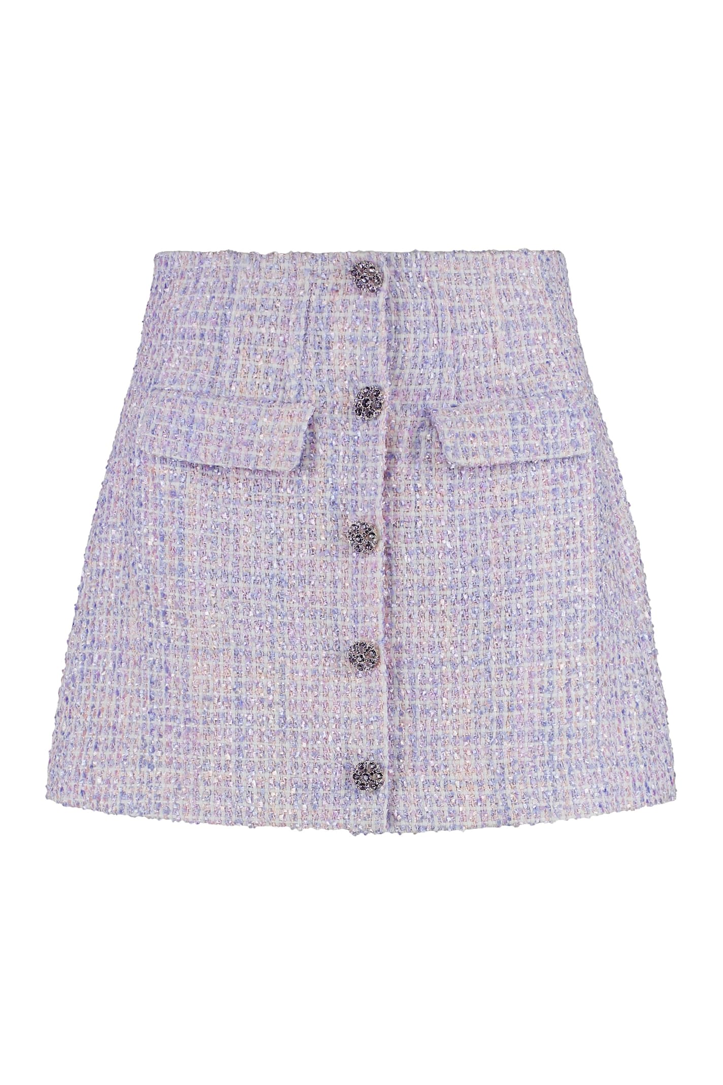 self-portrait Knitted Mini Skirt