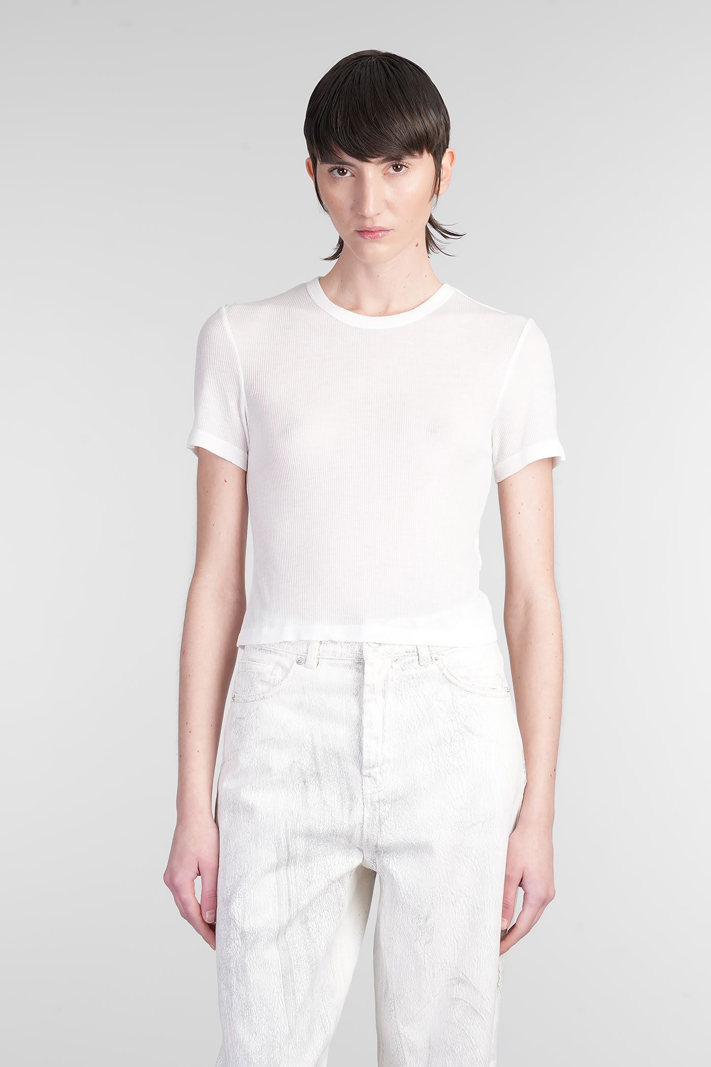 HALFBOY T-shirt In White Modal