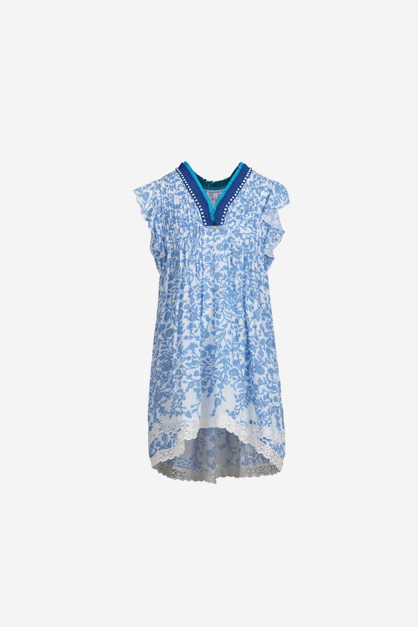 Mini Dress Sasha for girls - Blue Lazuli
