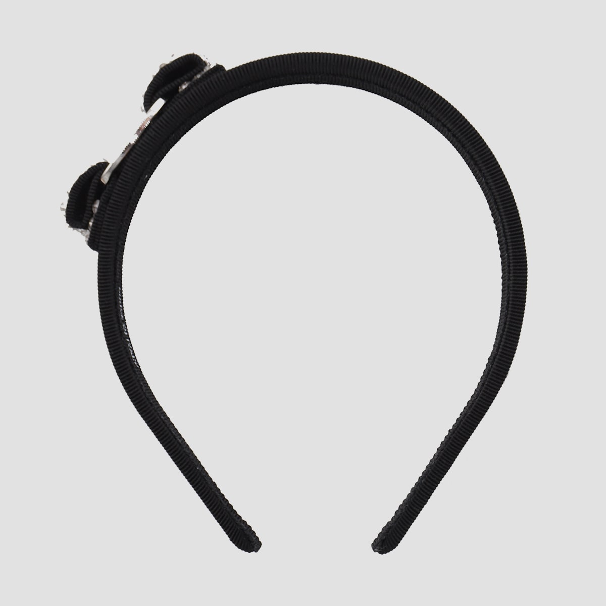Ferragamo Black Cotton Hair Accessories