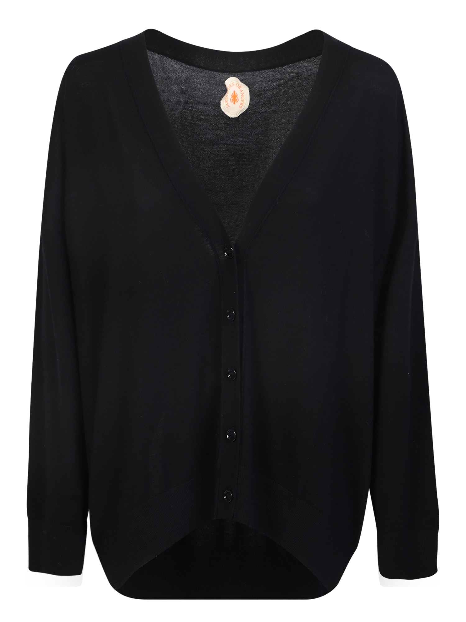 Jardin des Orangers Black Merino Wool Cardigan