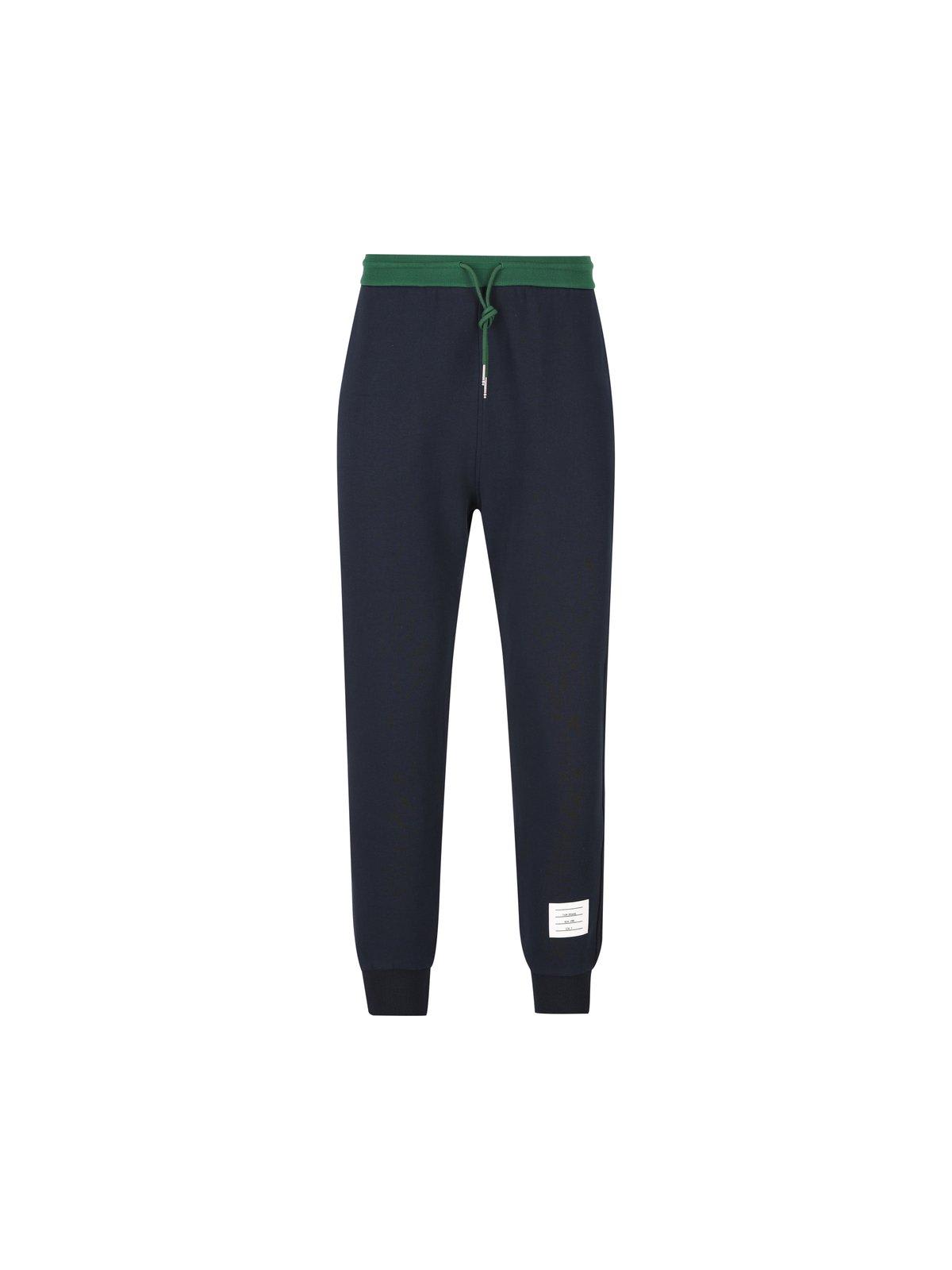 Thom Browne Logo Patch Drawstring Pants