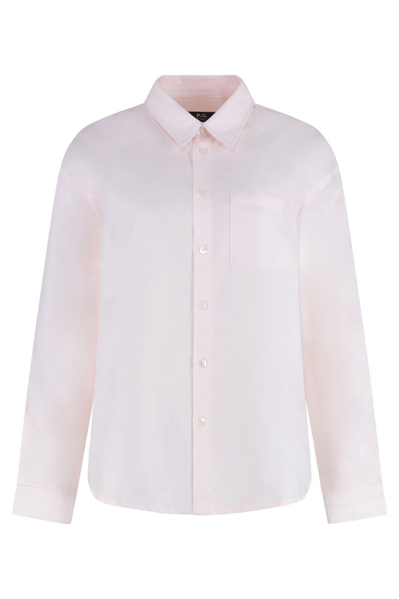 A.P.C.男友风棉质衬衫