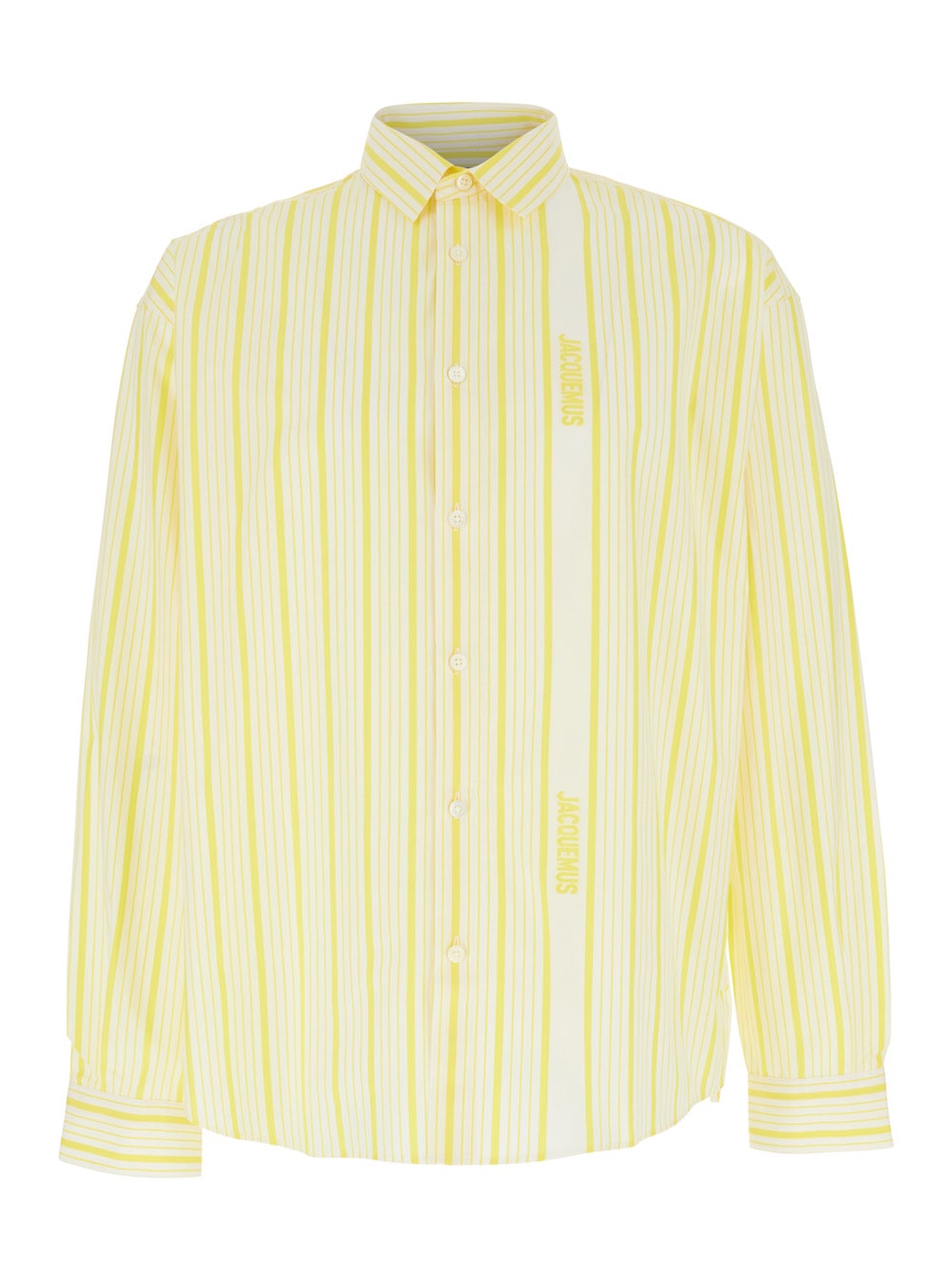 Jacquemus Striped Collared Long-sleeve Shirt