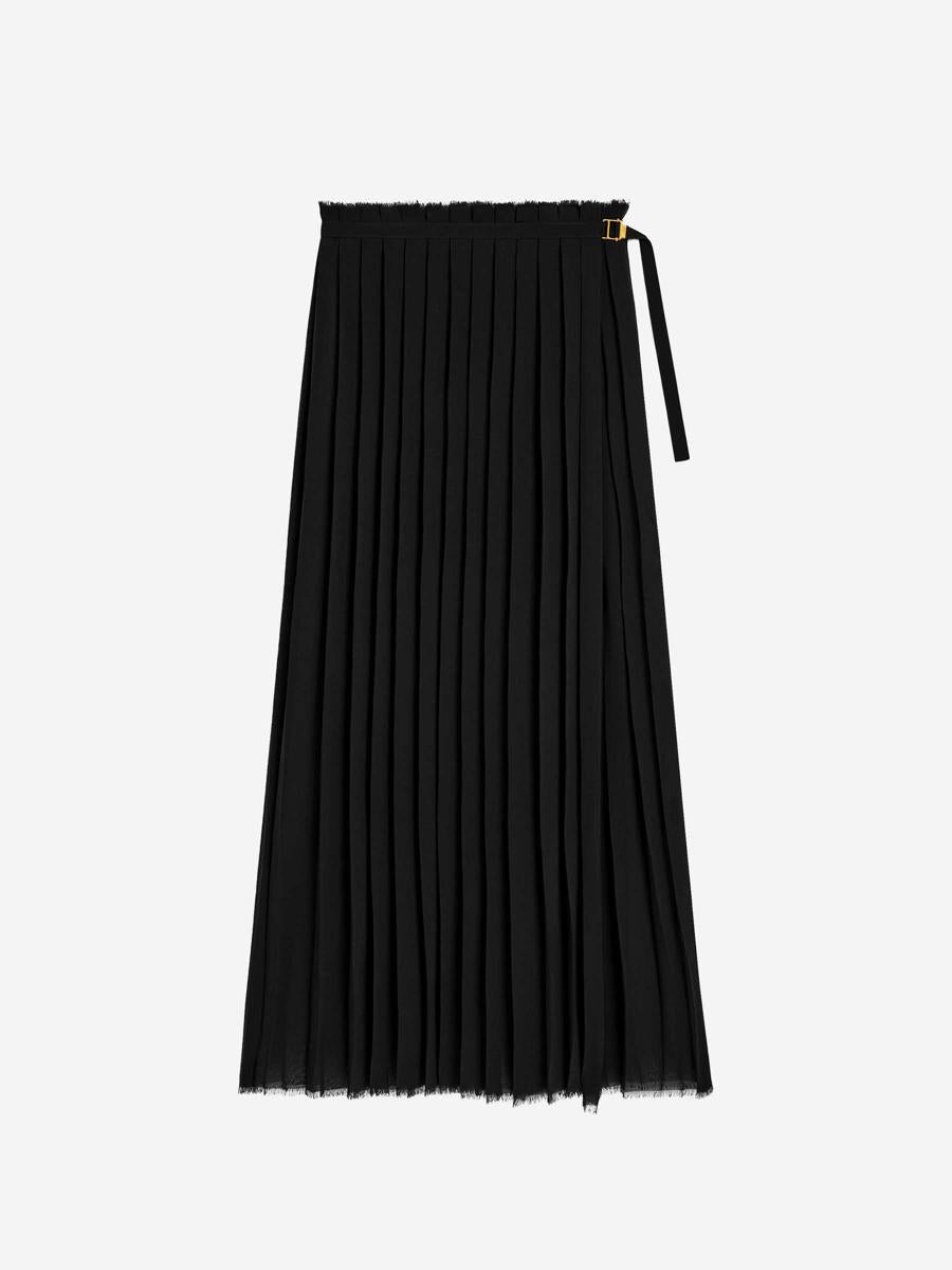 AMI Paris Pleated Maxi Skirt