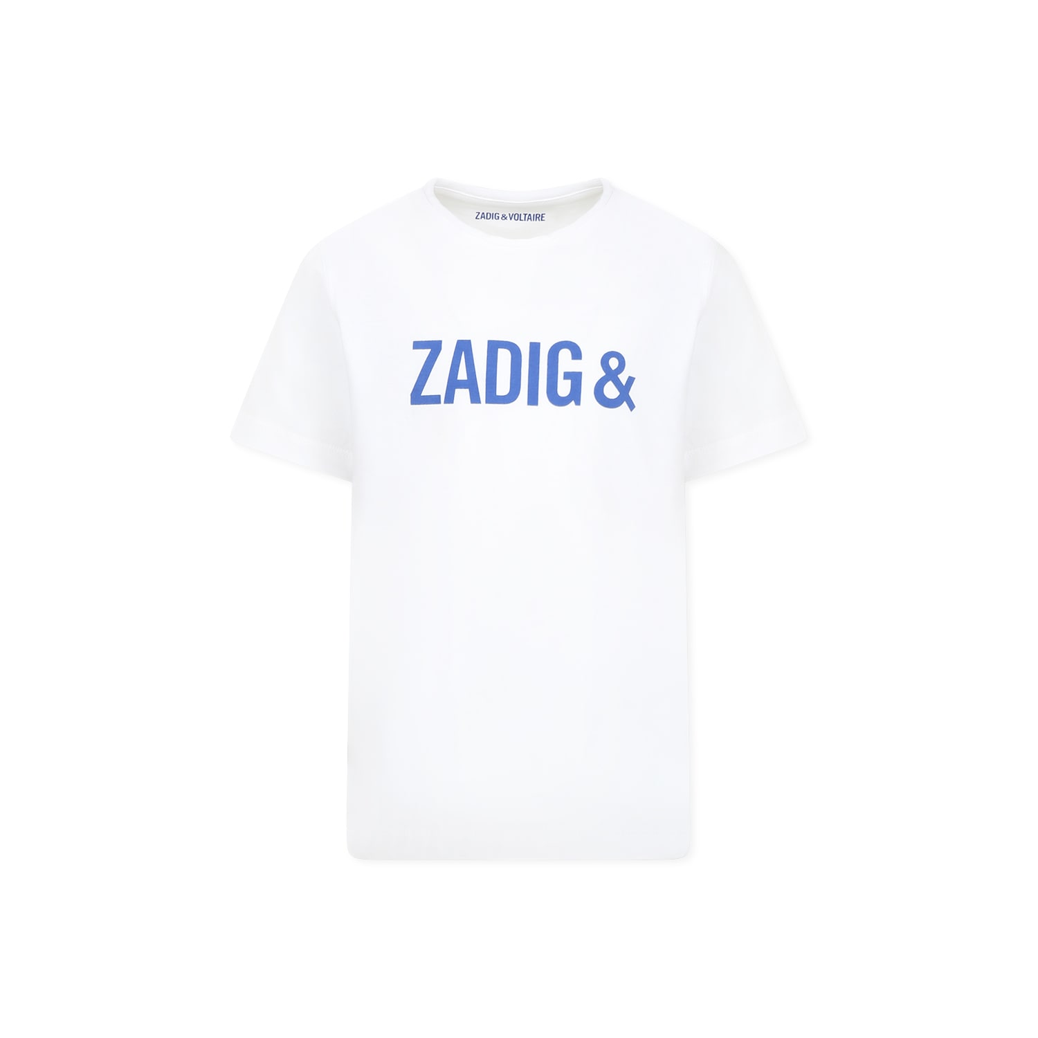 Zadig & Voltaire White T-shirt For Boy With Logo